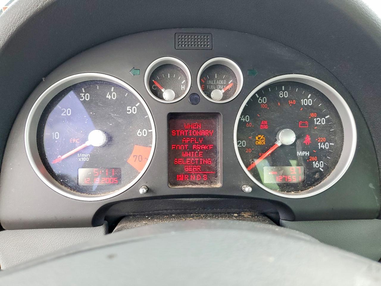 2005 Audi Tt 3.2 Quattro Gray vin: TRUWF28NX51006044