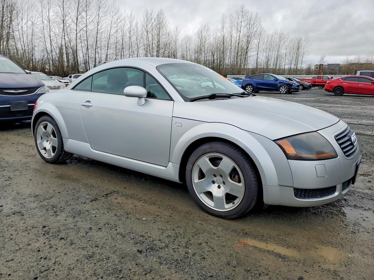 2002 Audi Tt Quattro Silver vin: TRUWT28N021037520