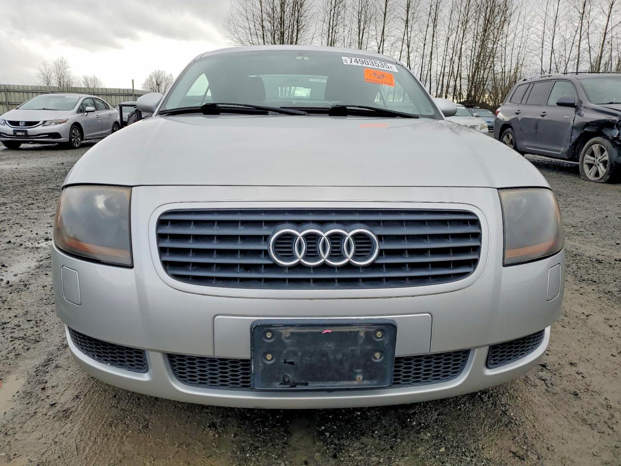 2002 Audi Tt Quattro Silver vin: TRUWT28N021037520