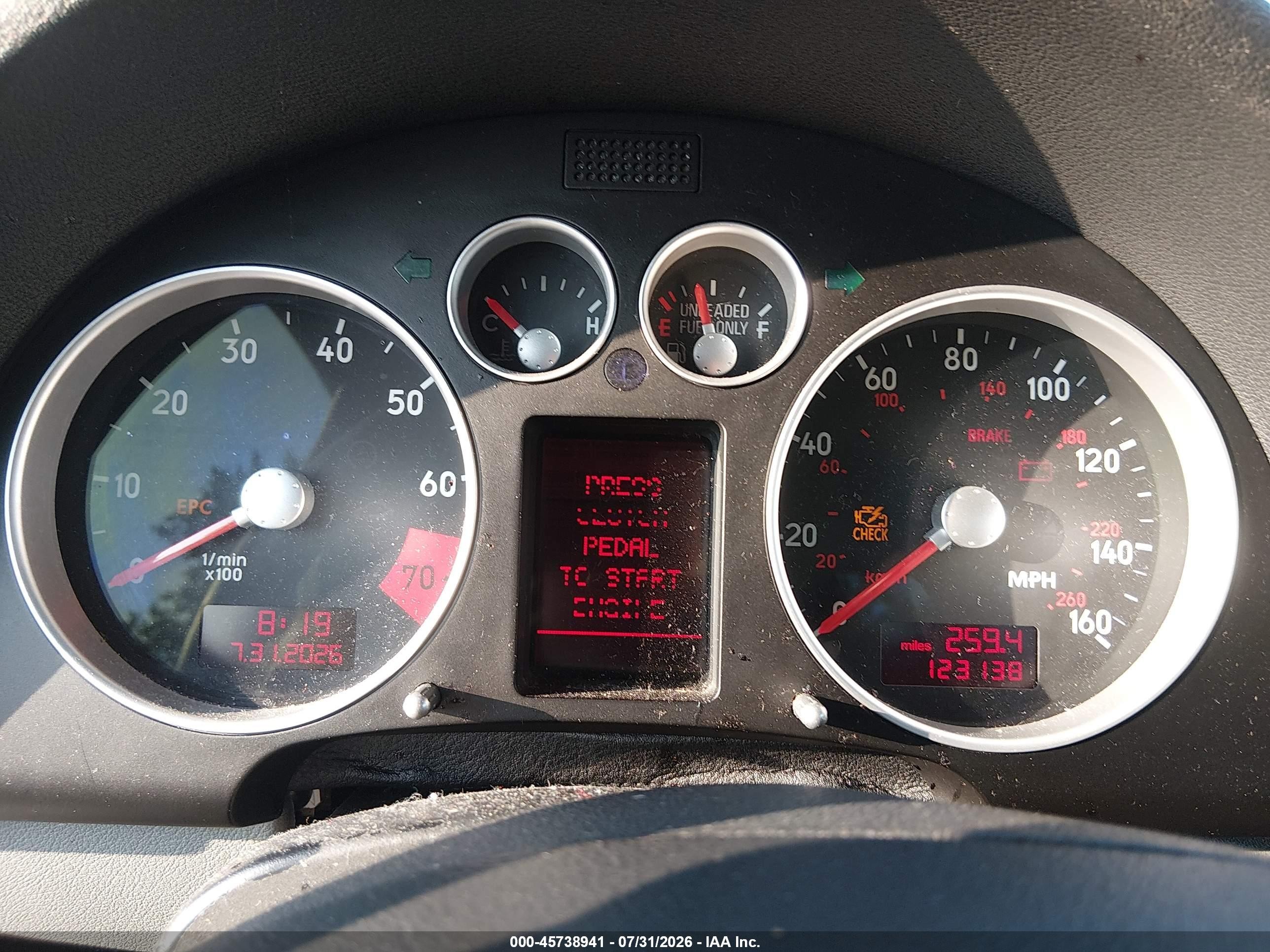 2003 Audi Tt 1.8l Gray vin: TRUWT28N431007955