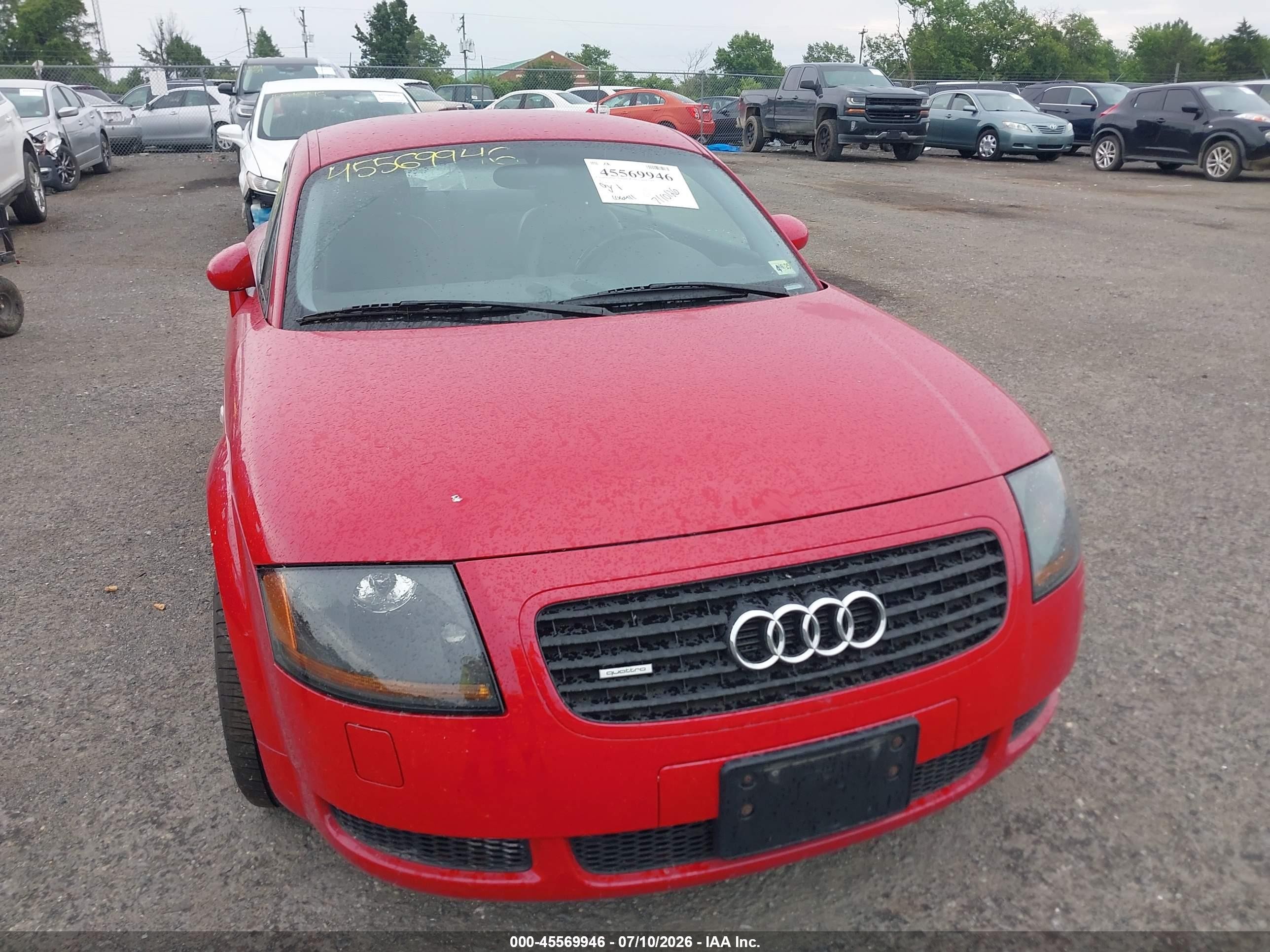 2001 Audi Tt   Красный vin: TRUWT28N911034758