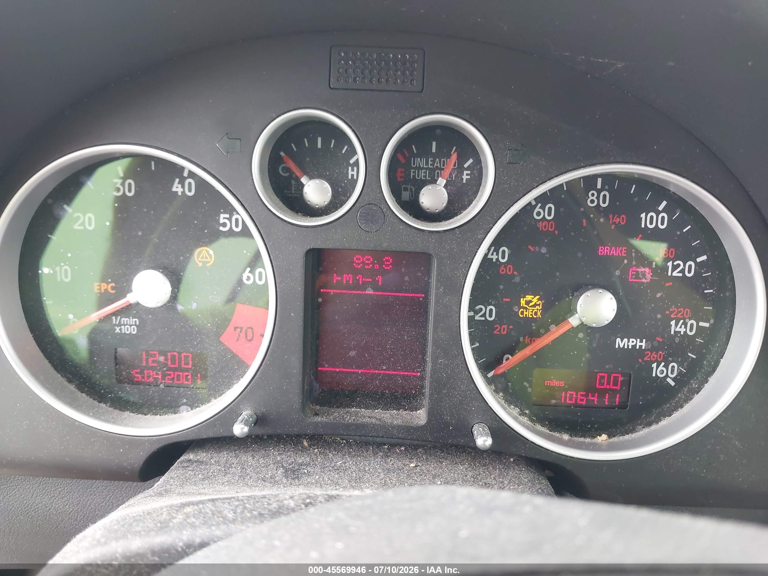 2001 Audi Tt   Красный vin: TRUWT28N911034758