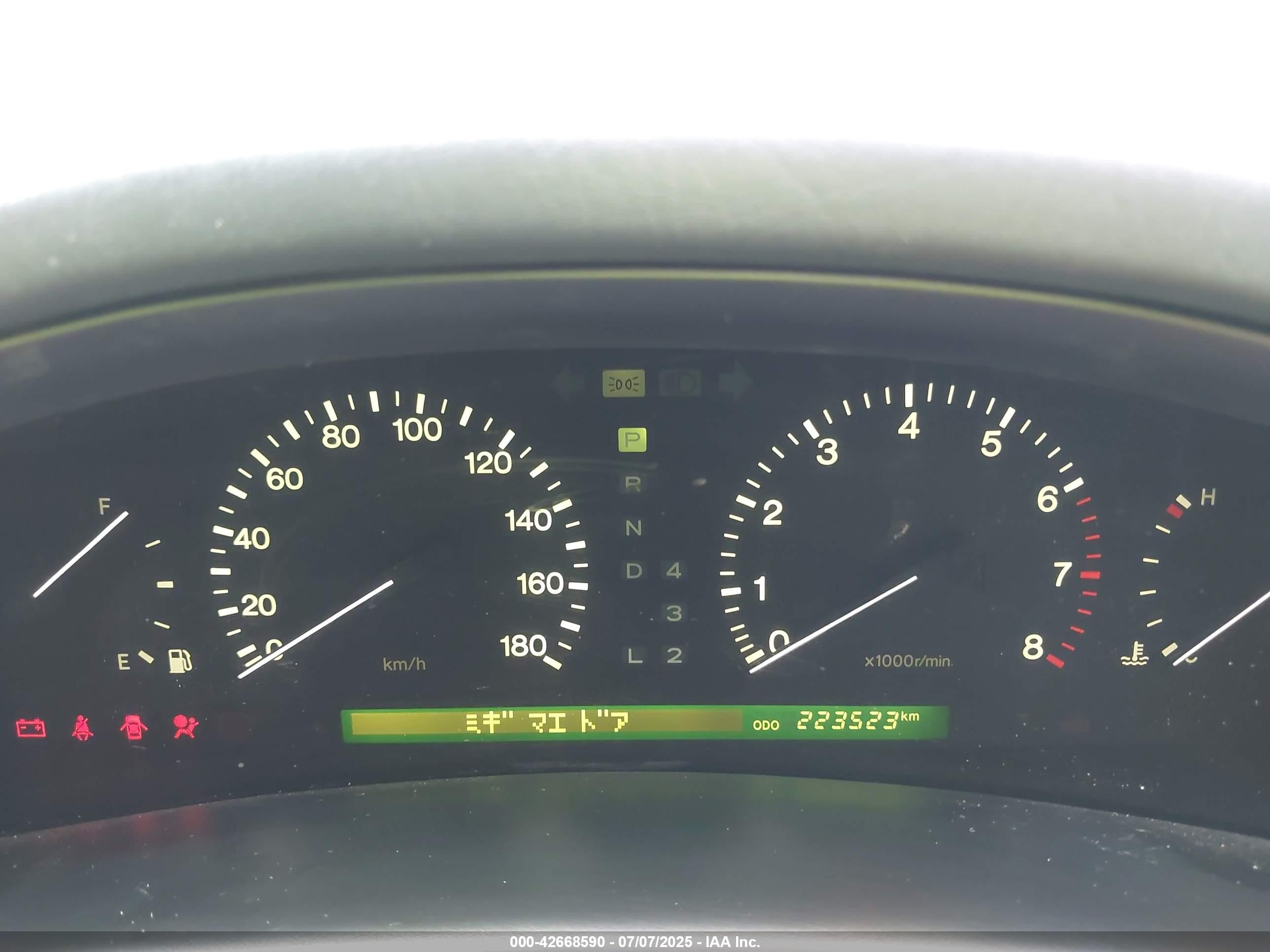 1997 Toyota Celsior   Черный vin: UCF200115187     