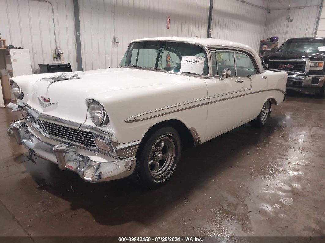 1956 Chevrolet Bel Air   White vin: VC56K013522      