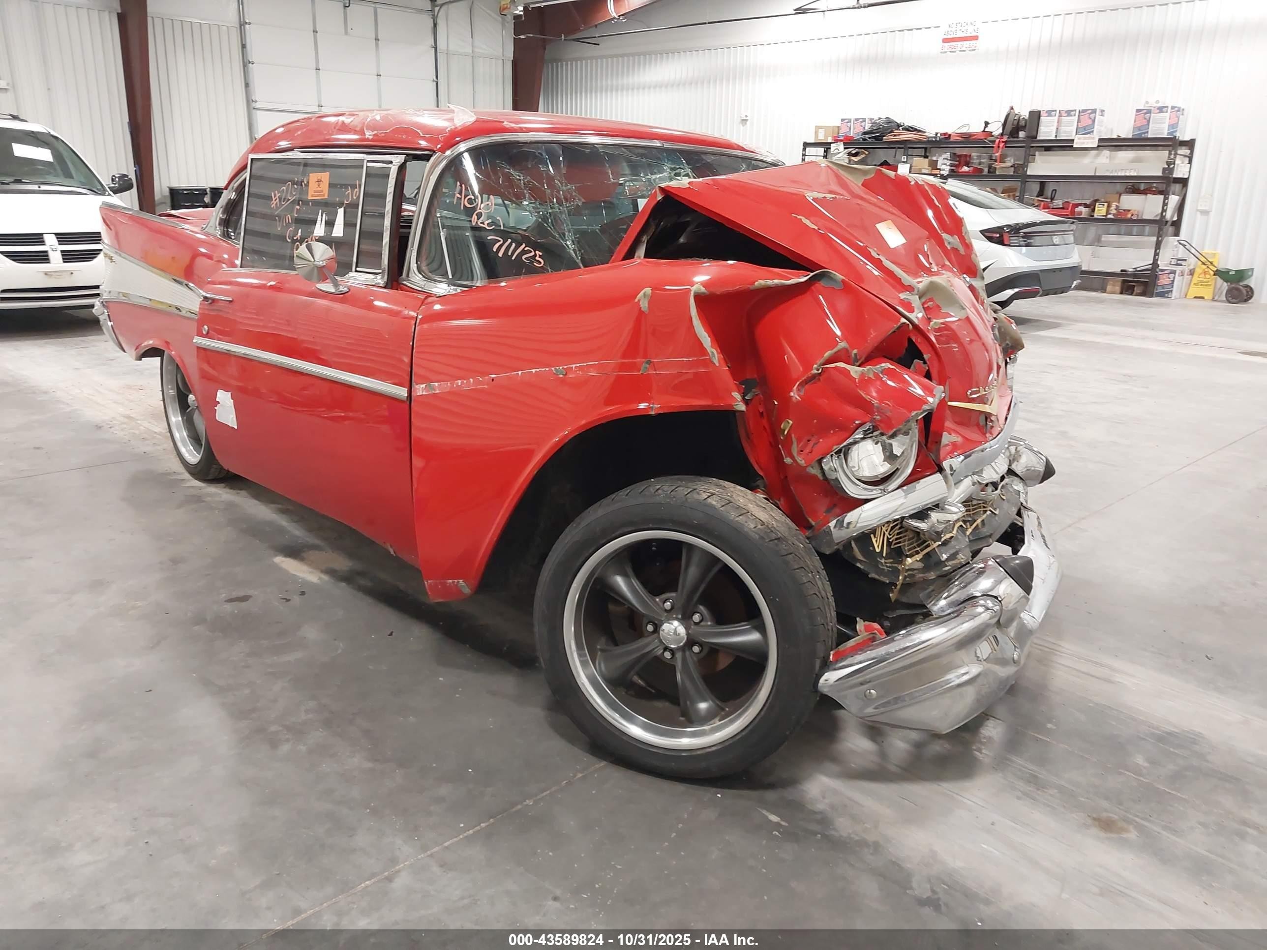 1957 Chevrolet Bel Air   Red vin: VC57K104203      