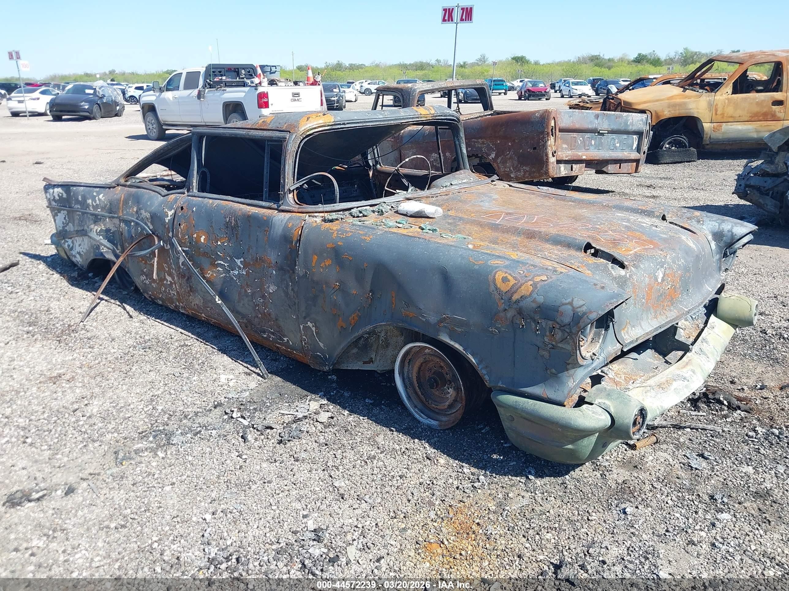 1957 Chevrolet Bel Air   Blue vin: VC57K118346      