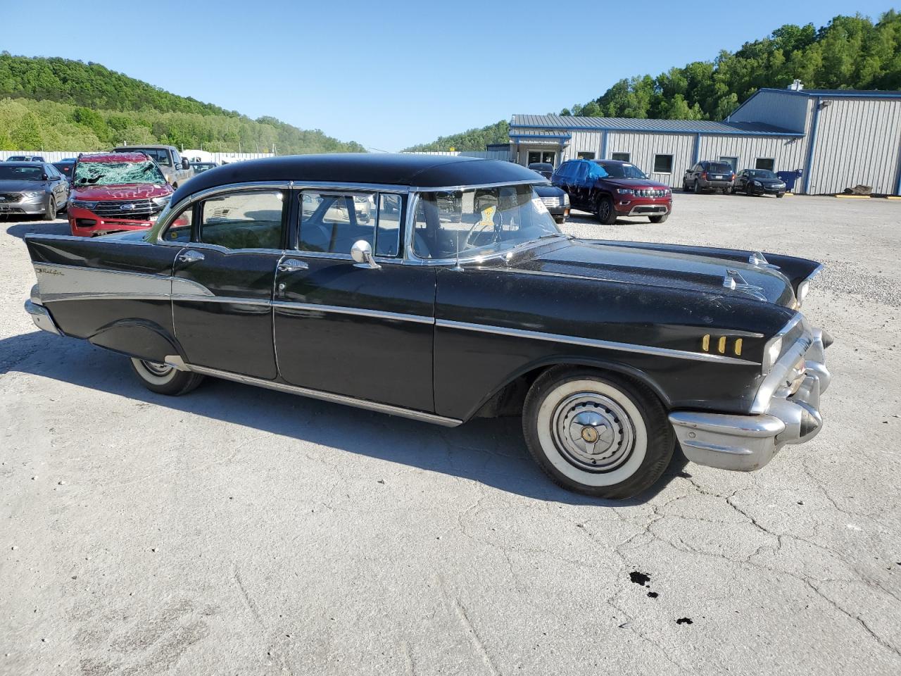 1957 Chevrolet Belair   Black vin: VC57N178816