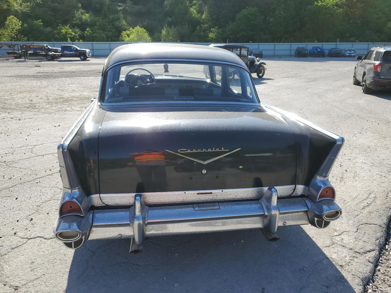 1957 Chevrolet Belair   Black vin: VC57N178816