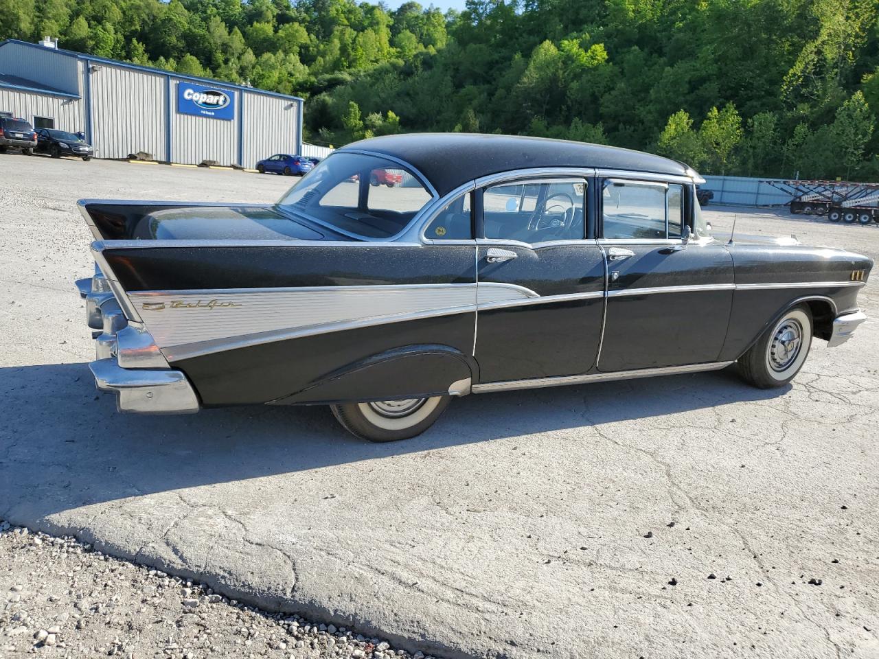 1957 Chevrolet Belair   Black vin: VC57N178816