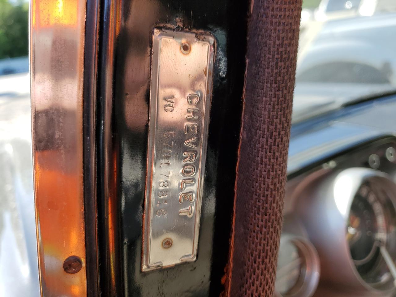 1957 Chevrolet Belair   Black vin: VC57N178816