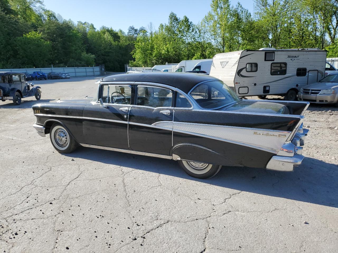 1957 Chevrolet Belair   Black vin: VC57N178816