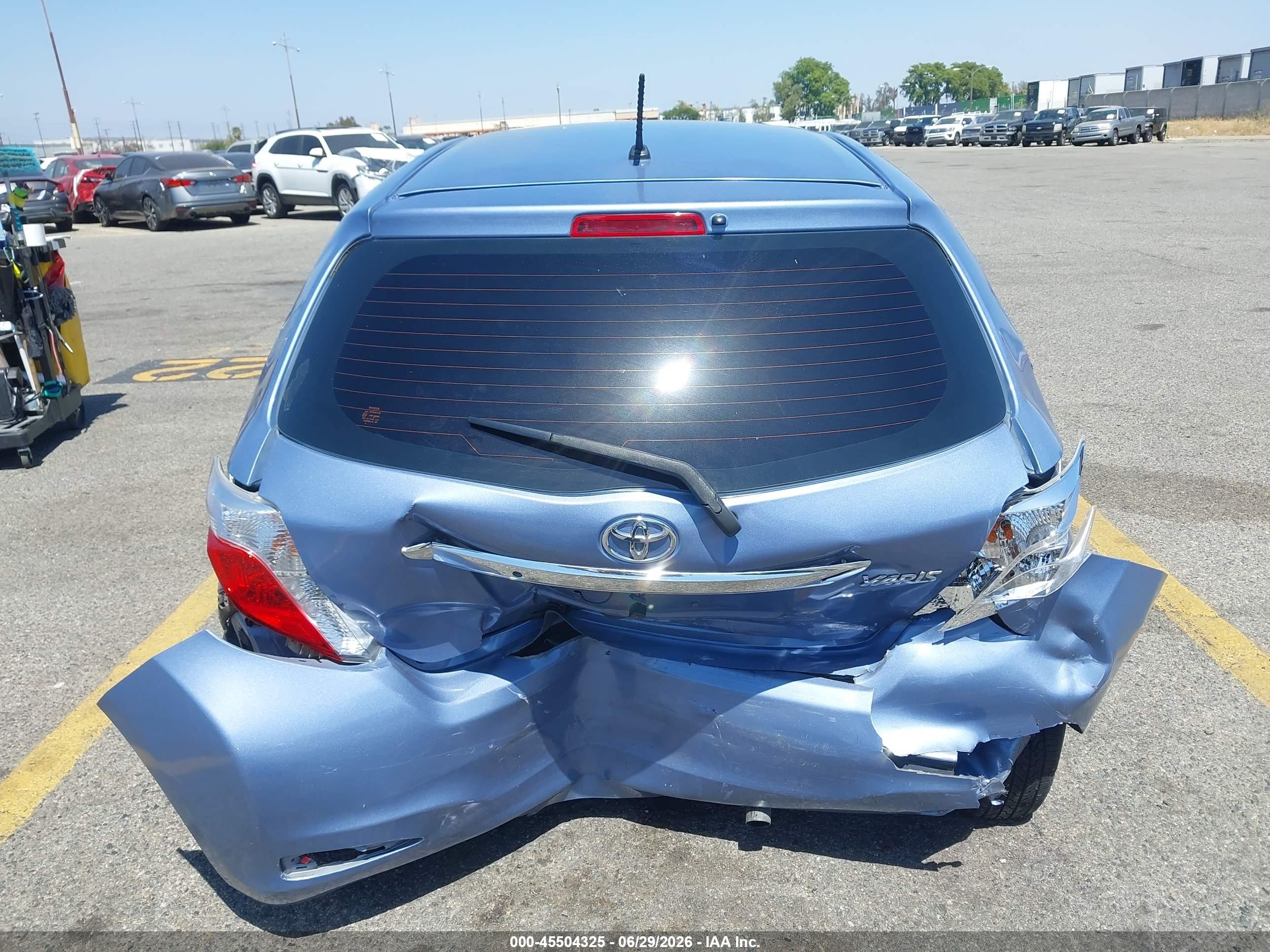 2014 Toyota Yaris L (tmmf Plant) Blue vin: VNKJTUD32EA007340