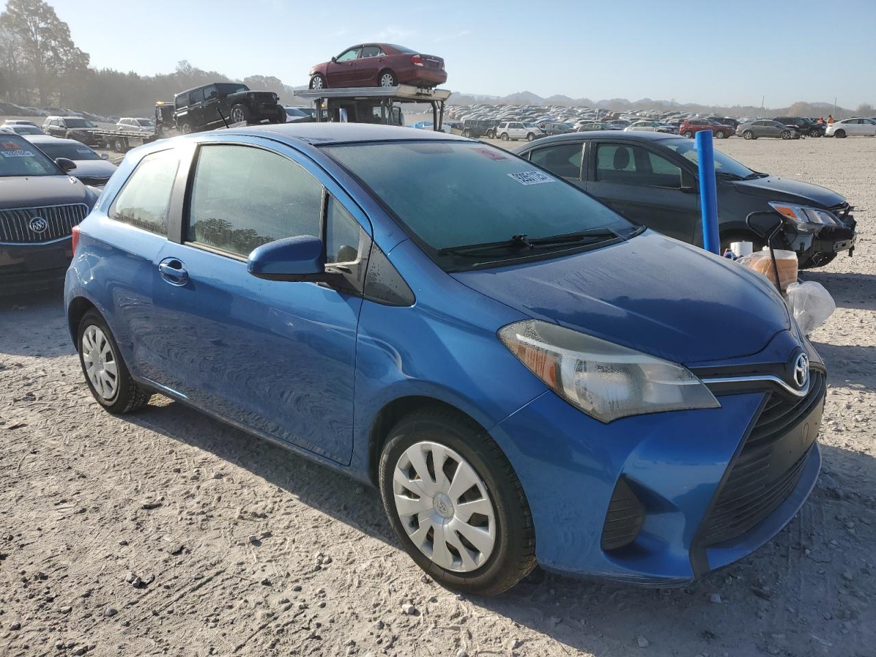 2015 Toyota Yaris Blue vin: VNKJTUD34FA042687