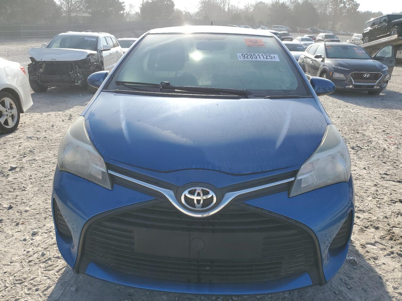 2015 Toyota Yaris Blue vin: VNKJTUD34FA042687