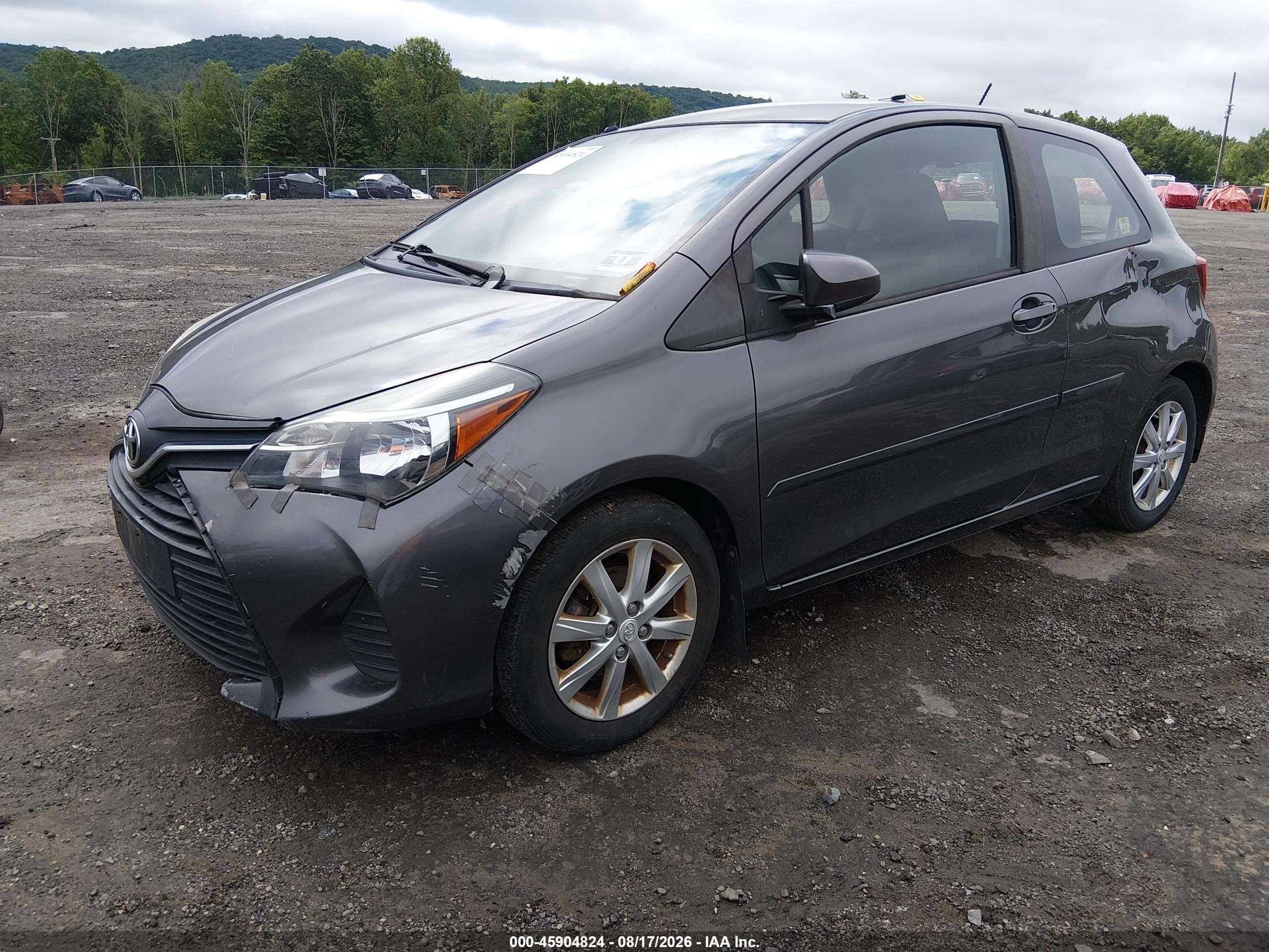 2015 Toyota Yaris Le Gray vin: VNKJTUD35FA028149