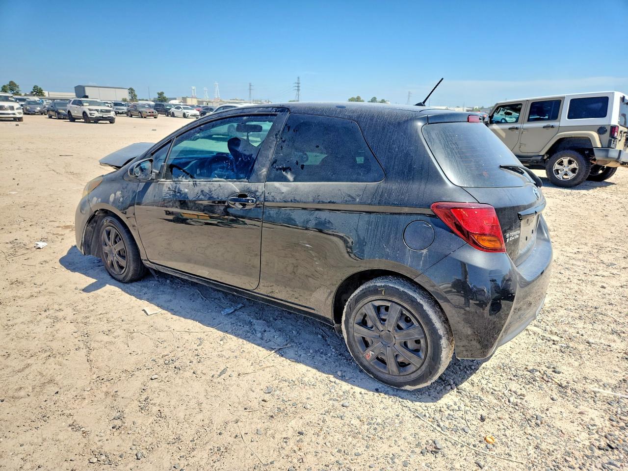 2015 Toyota Yaris 3-door L Black vin: VNKJTUD36FA044361