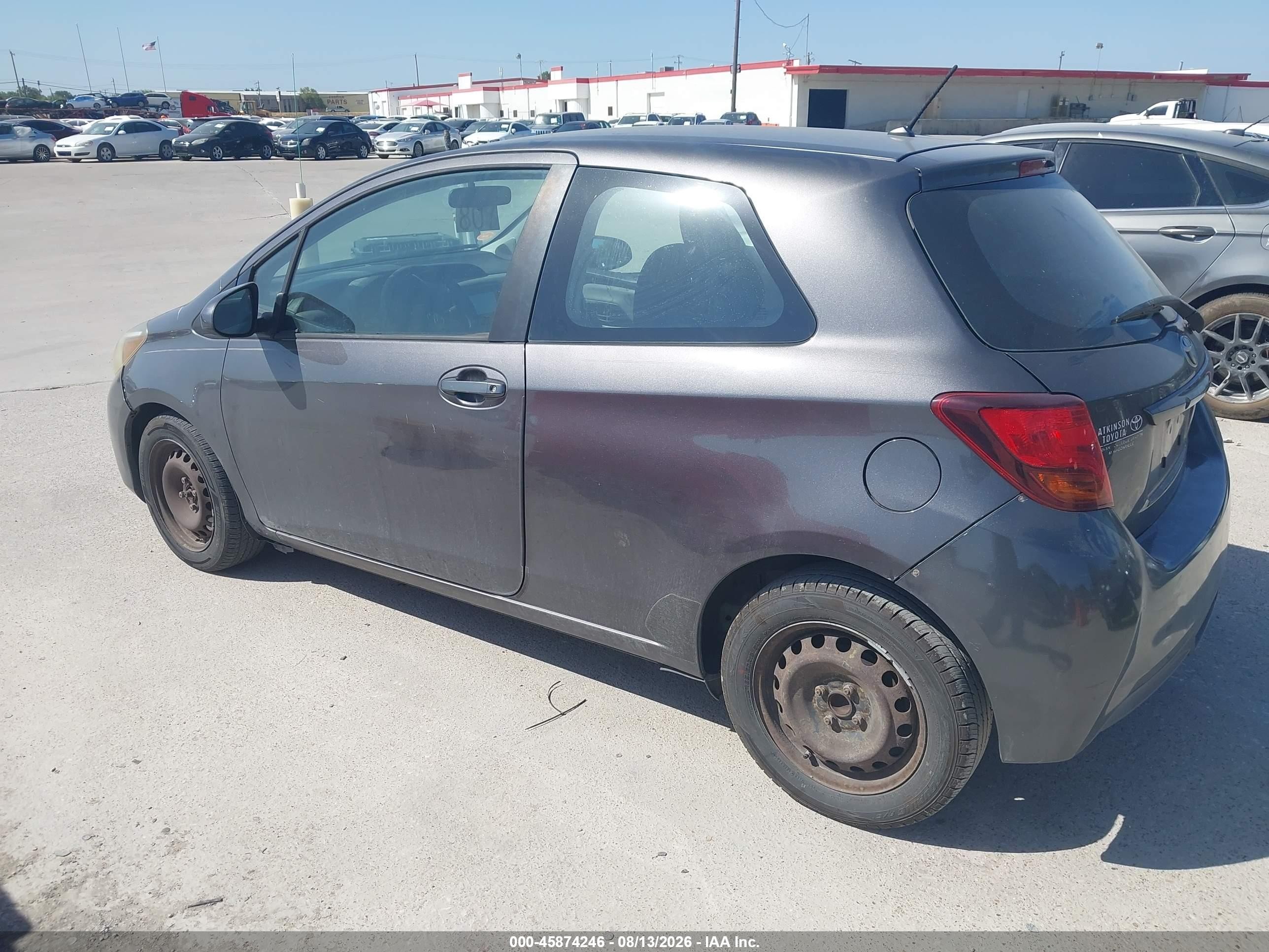 2015 Toyota Yaris L Gray vin: VNKJTUD38FA025911