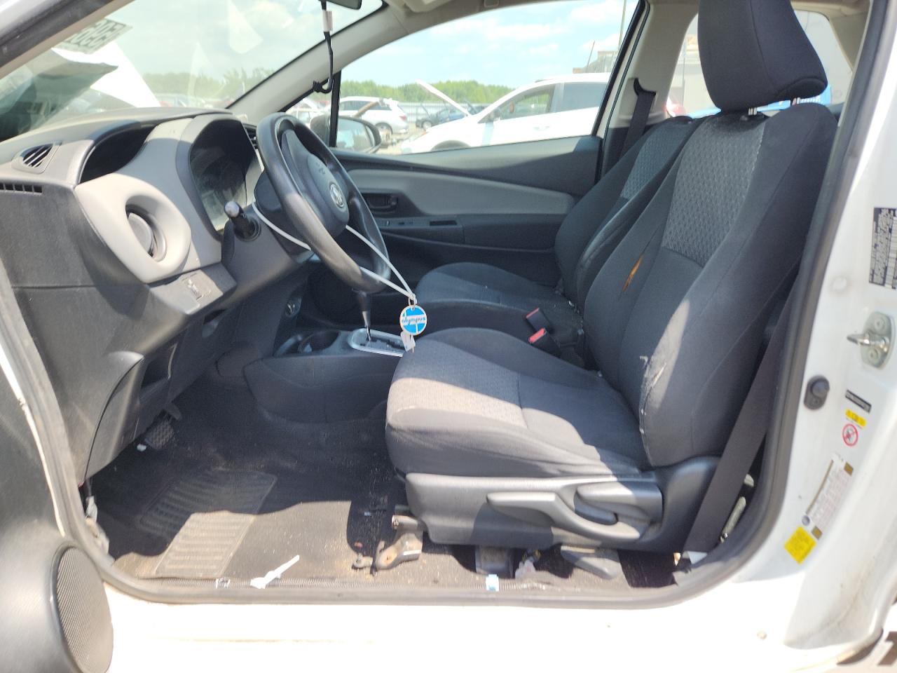 2015 Toyota Yaris 3-door L Two Tone vin: VNKJTUD3XFA021987 Damage: Left Front Seat, Torn, 4 To 5 Inches