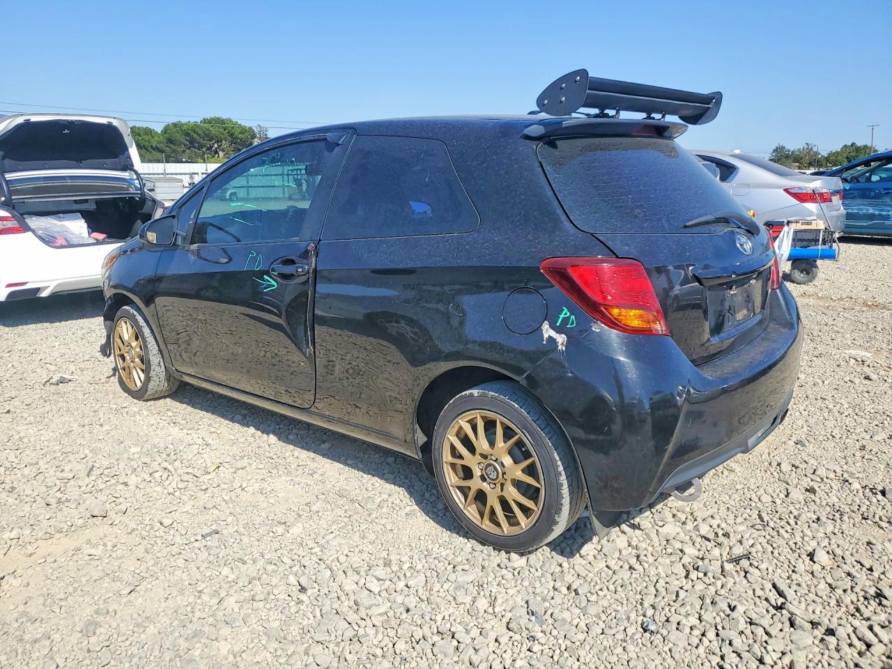 2015 Toyota Yaris 3-door L Black vin: VNKJTUD3XFA022735