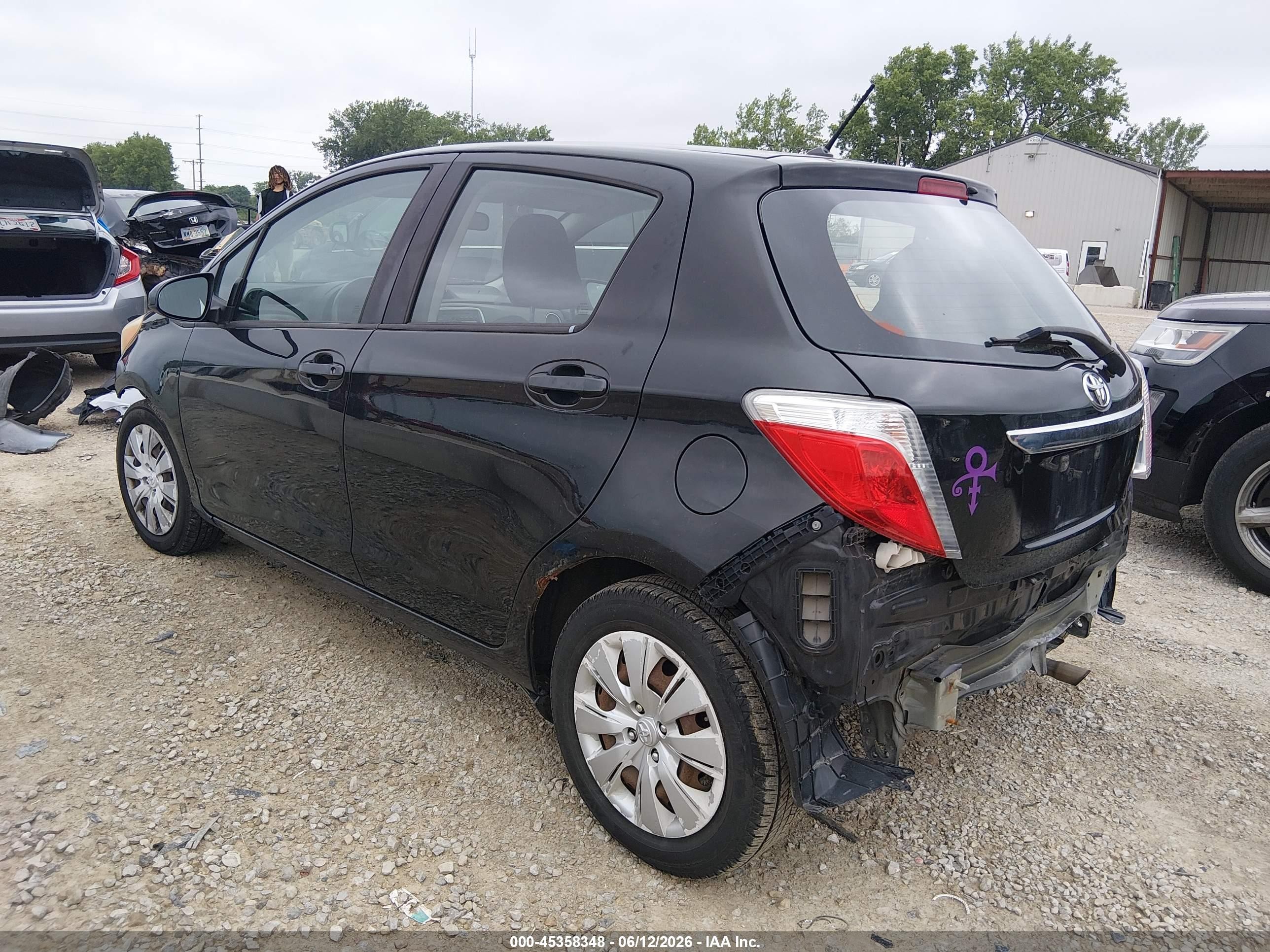 2014 Toyota Yaris Le (tmmf Plant) Black vin: VNKKTUD30EA001430