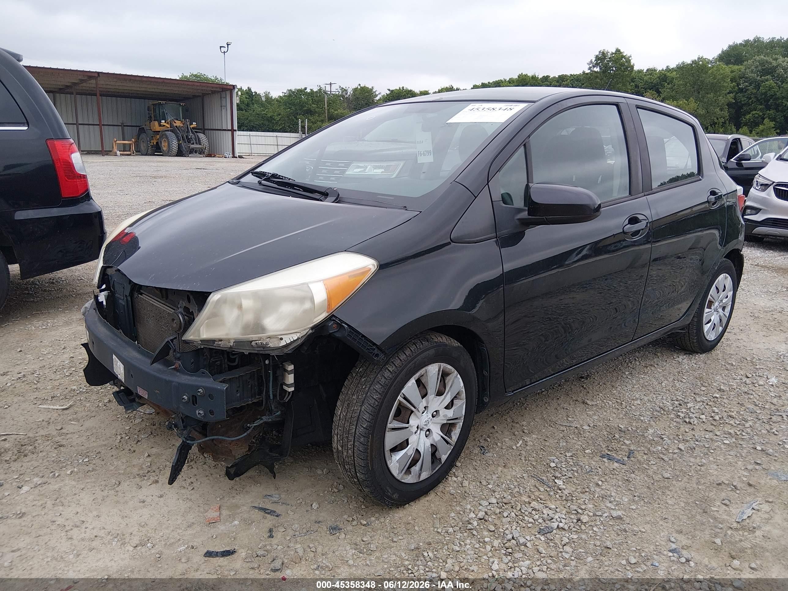 2014 Toyota Yaris Le (tmmf Plant) Black vin: VNKKTUD30EA001430