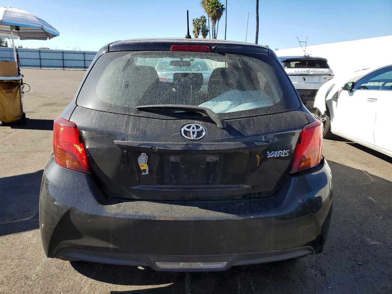2015 Toyota Yaris Черный vin: VNKKTUD30FA034428