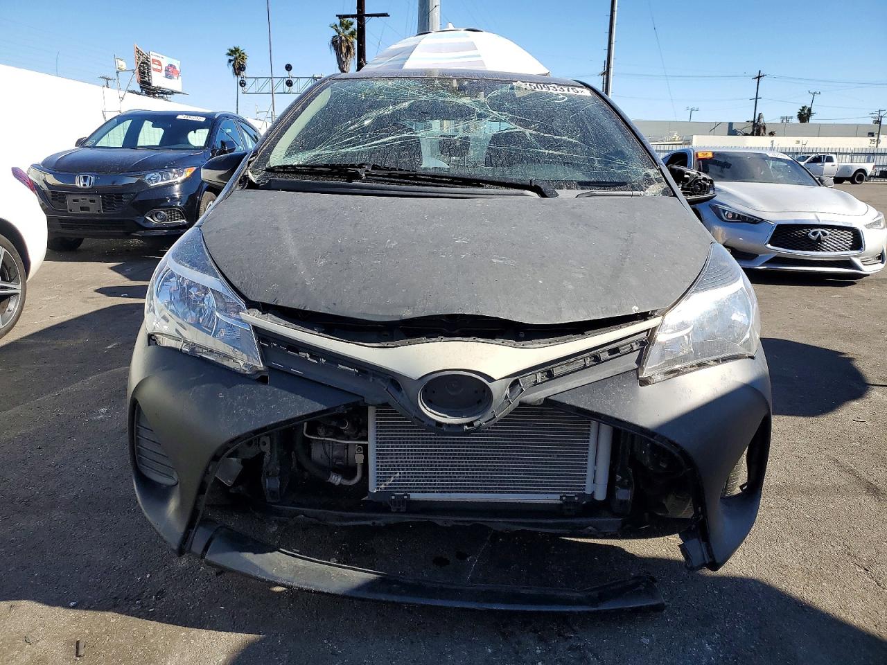 2015 Toyota Yaris Черный vin: VNKKTUD30FA034428