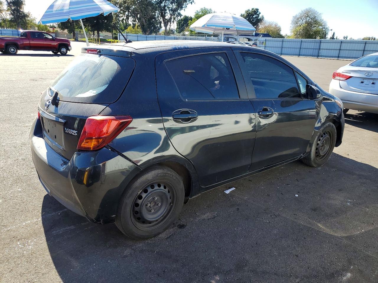 2015 Toyota Yaris Черный vin: VNKKTUD30FA034428