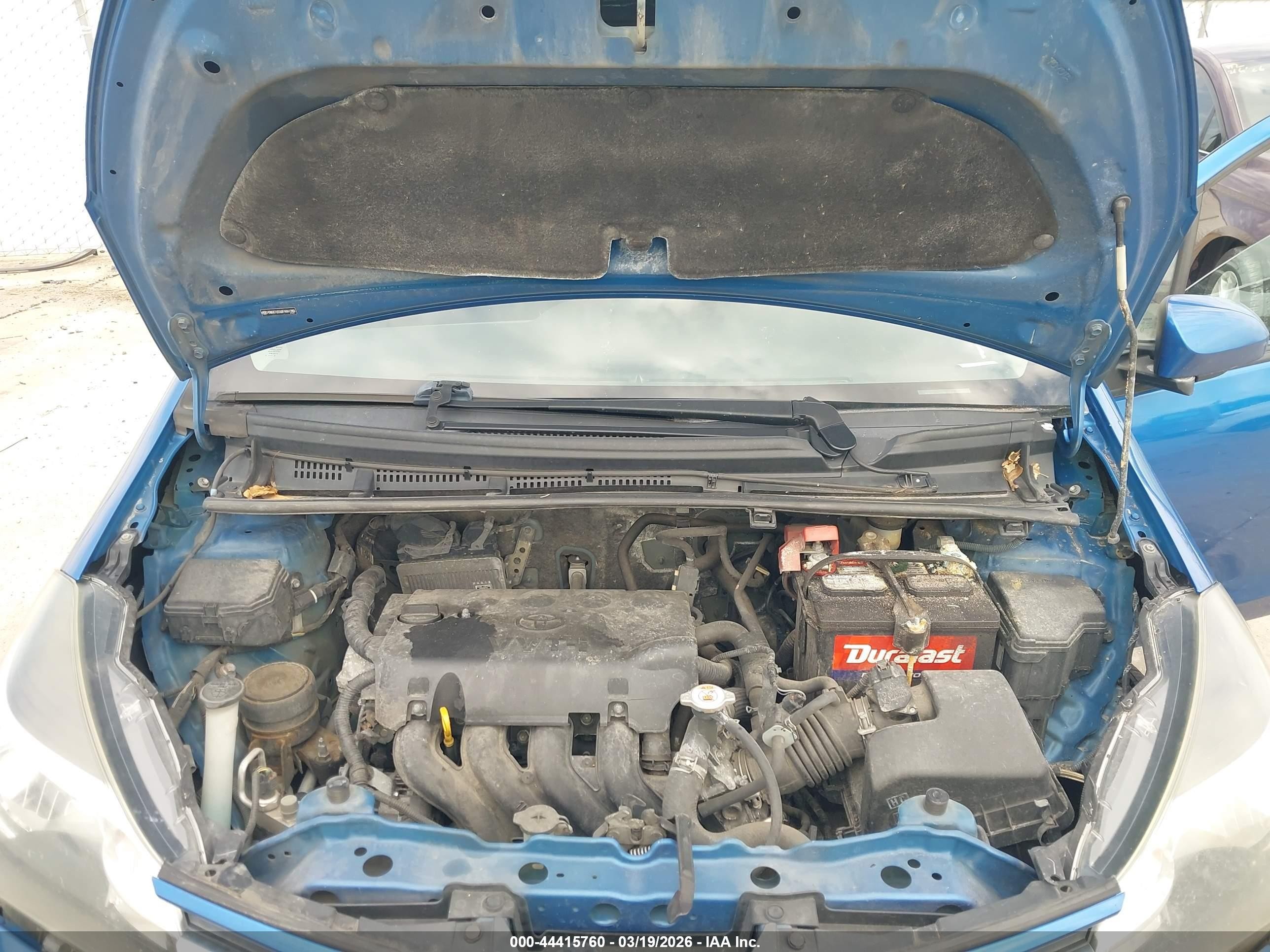 2015 Toyota Yaris L Blue vin: VNKKTUD30FA041265