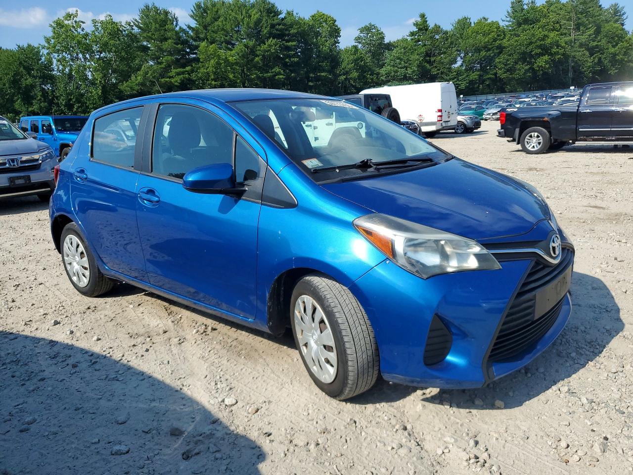 2015 Toyota Yaris 5-door L Blue vin: VNKKTUD31FA022143