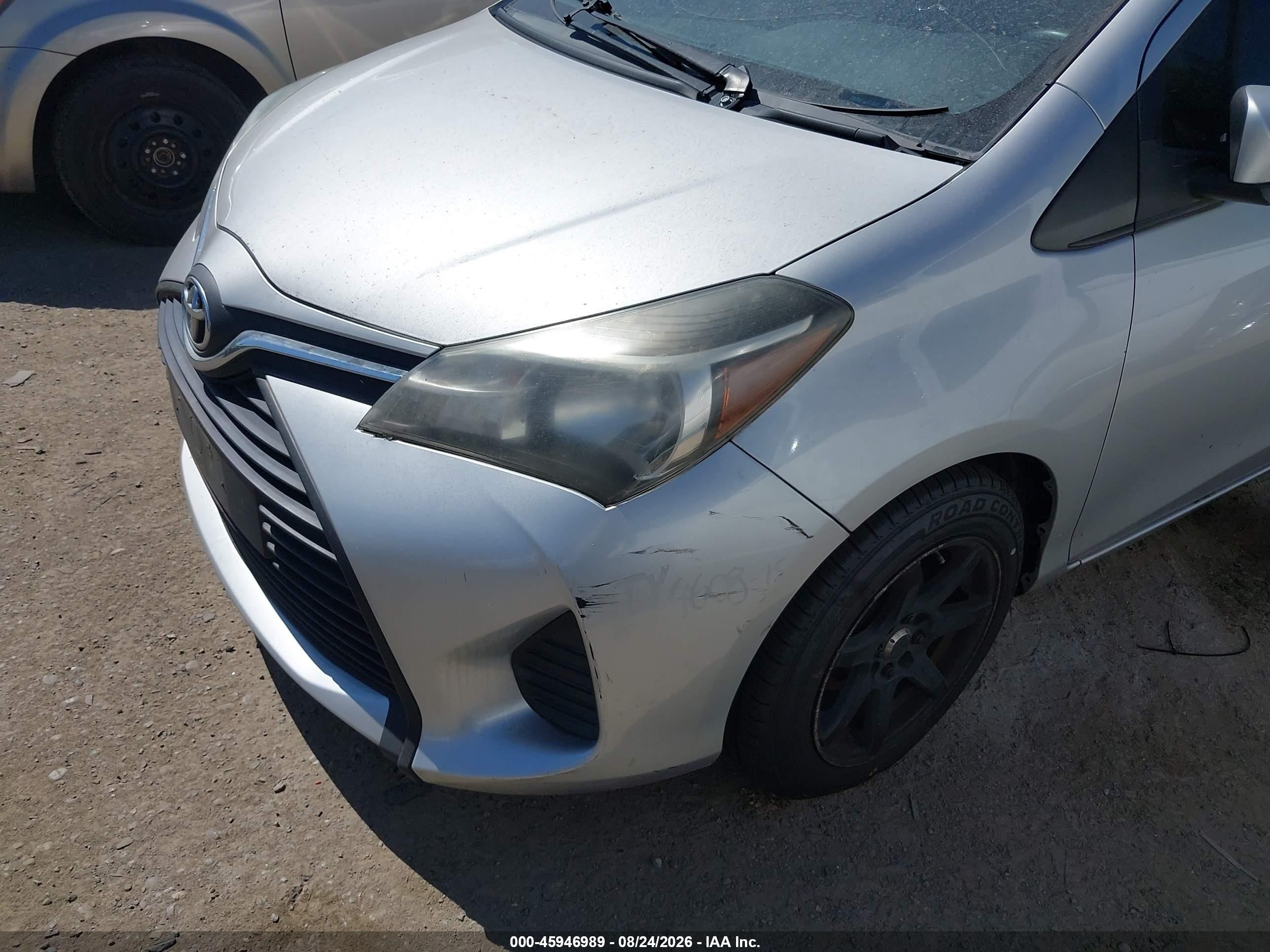 2015 Toyota Yaris L Silver vin: VNKKTUD31FA042716