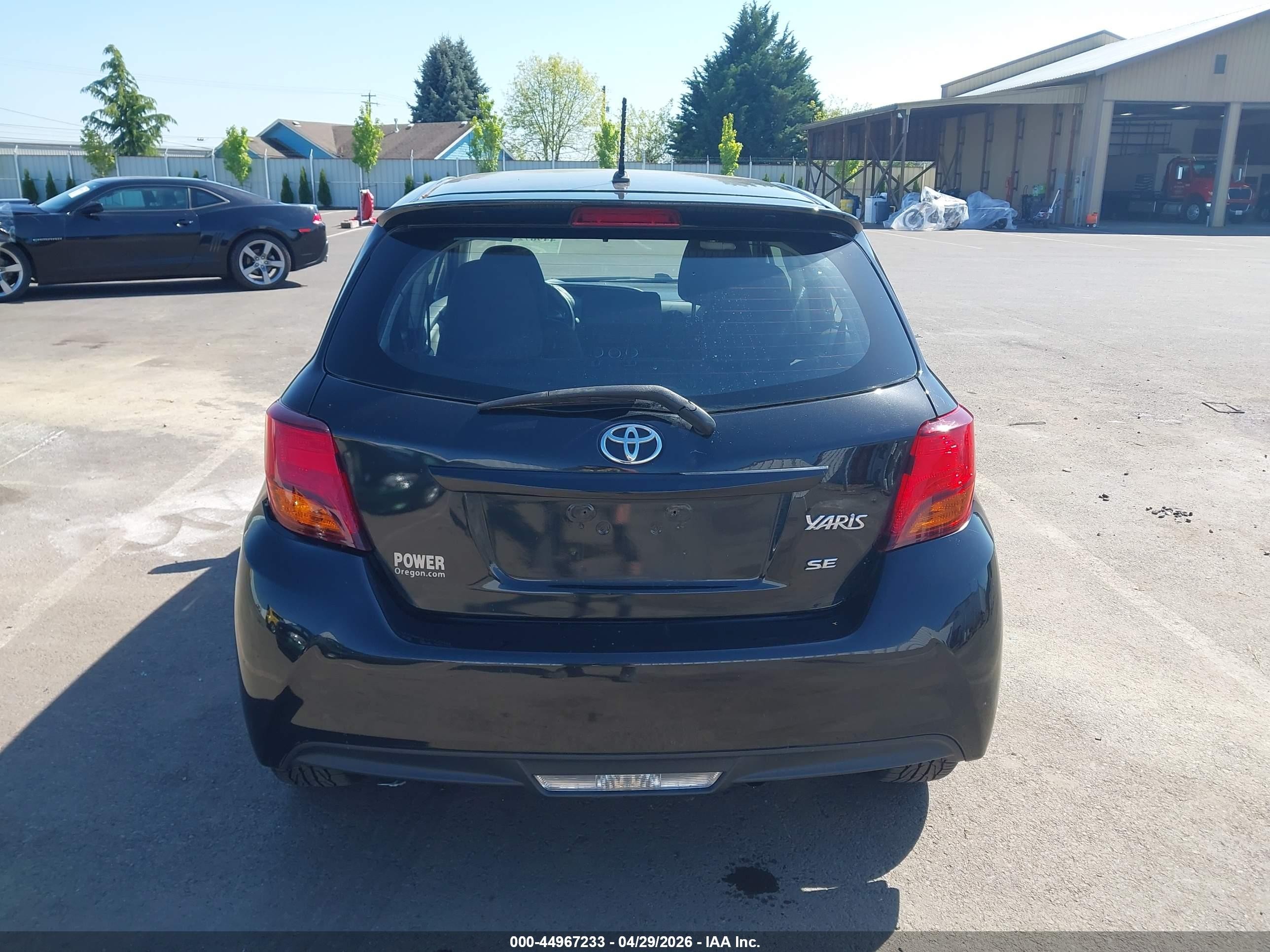 2015 Toyota Yaris Se Black vin: VNKKTUD32FA027271