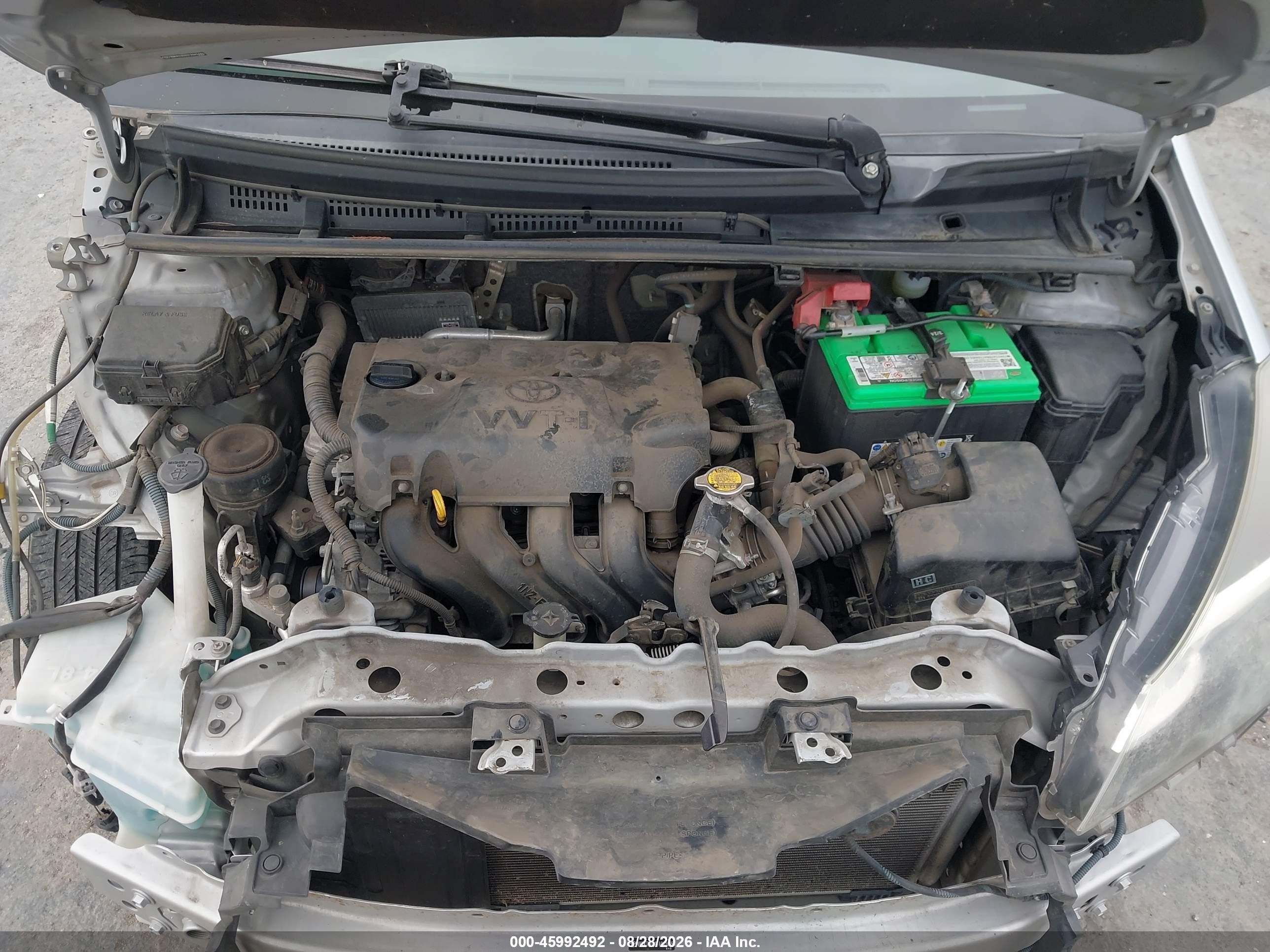 2015 Toyota Yaris L Серый vin: VNKKTUD32FA042465