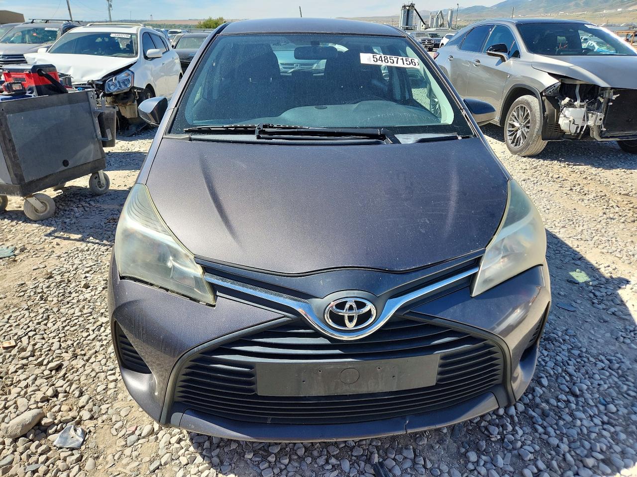 2015 Toyota Yaris 5-door L Gray vin: VNKKTUD34FA044816