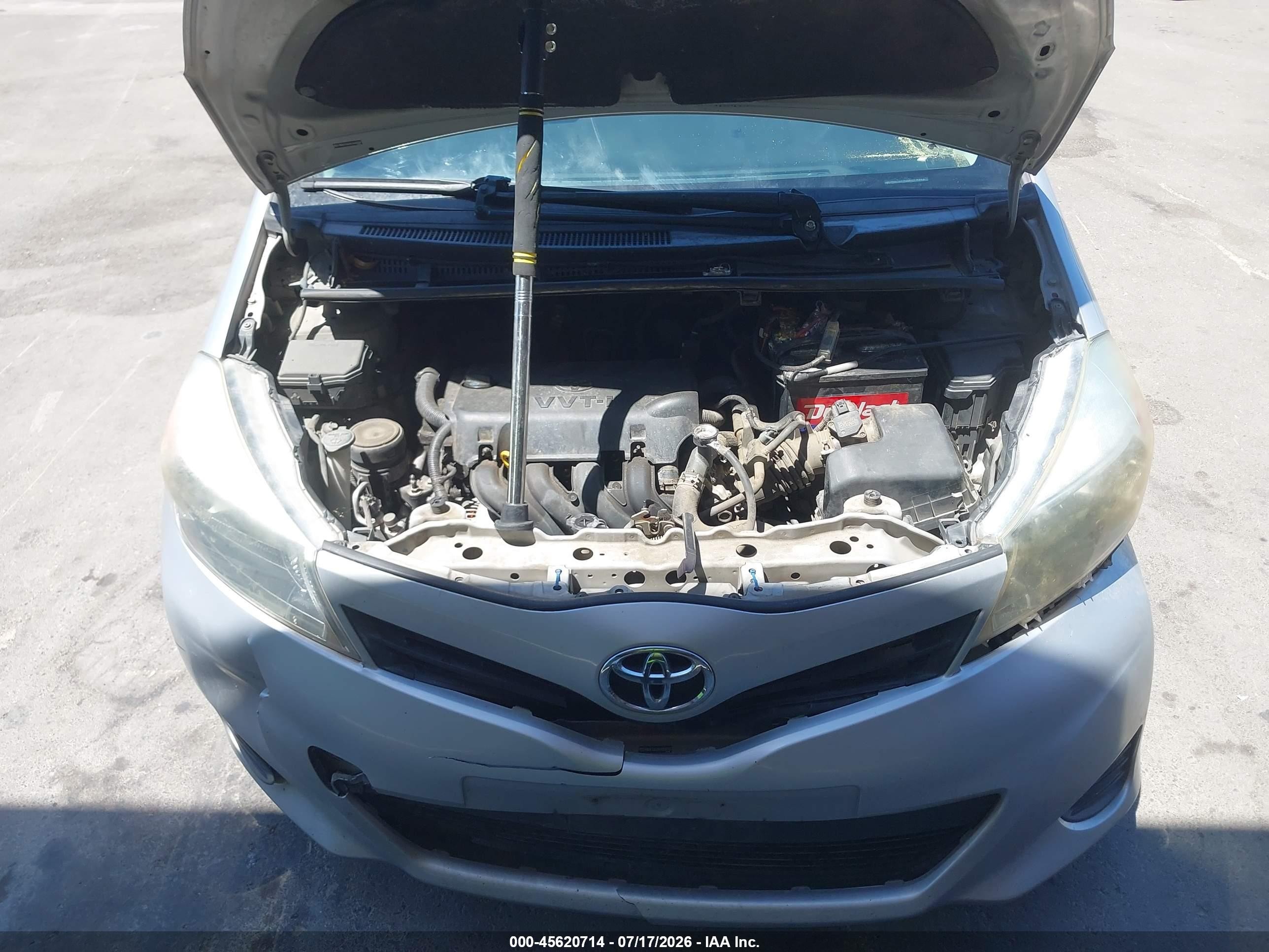 2014 Toyota Yaris L (tmmf Plant) Silver vin: VNKKTUD35EA009393