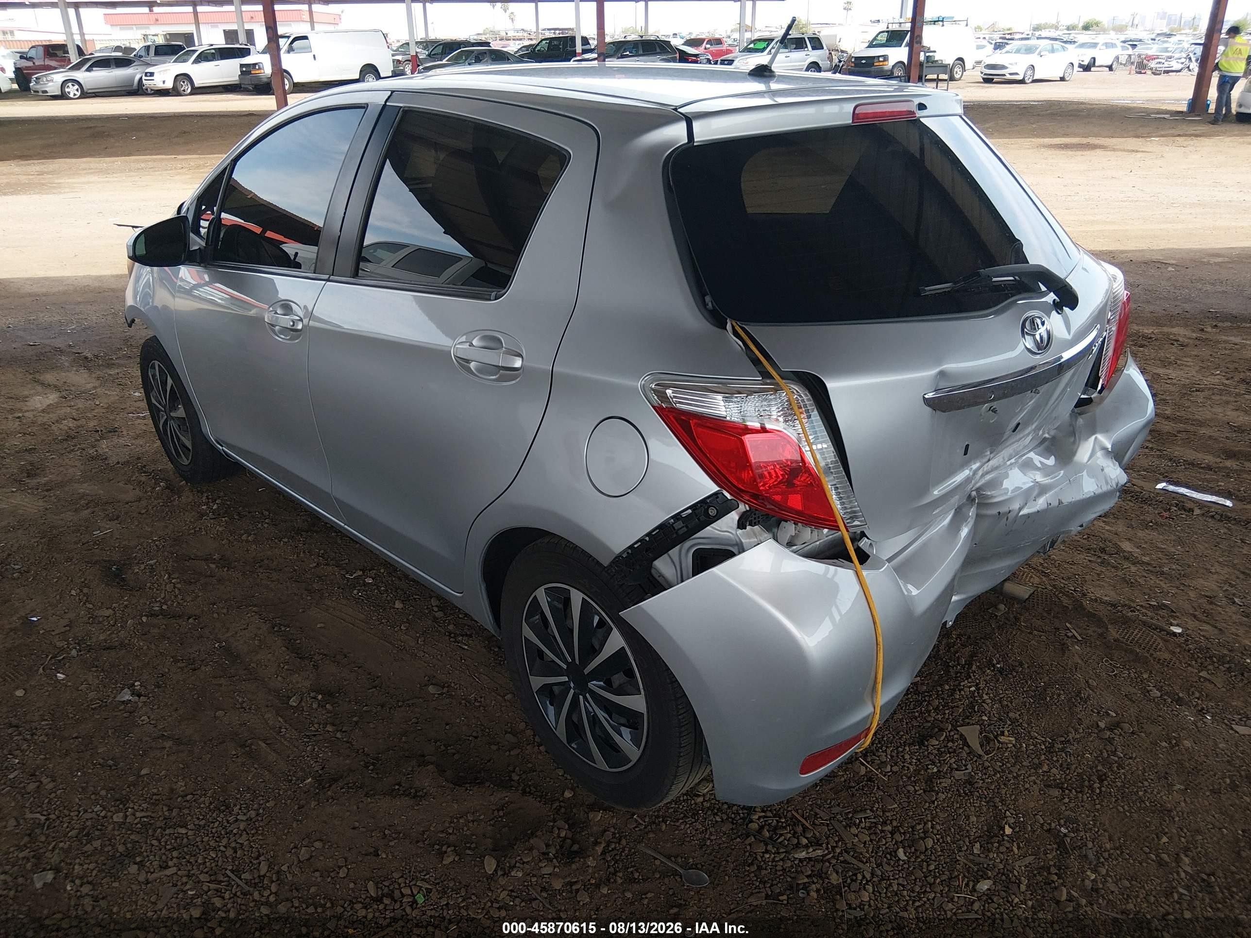 2014 Toyota Yaris L (tmmf Plant) Silver vin: VNKKTUD36EA005840