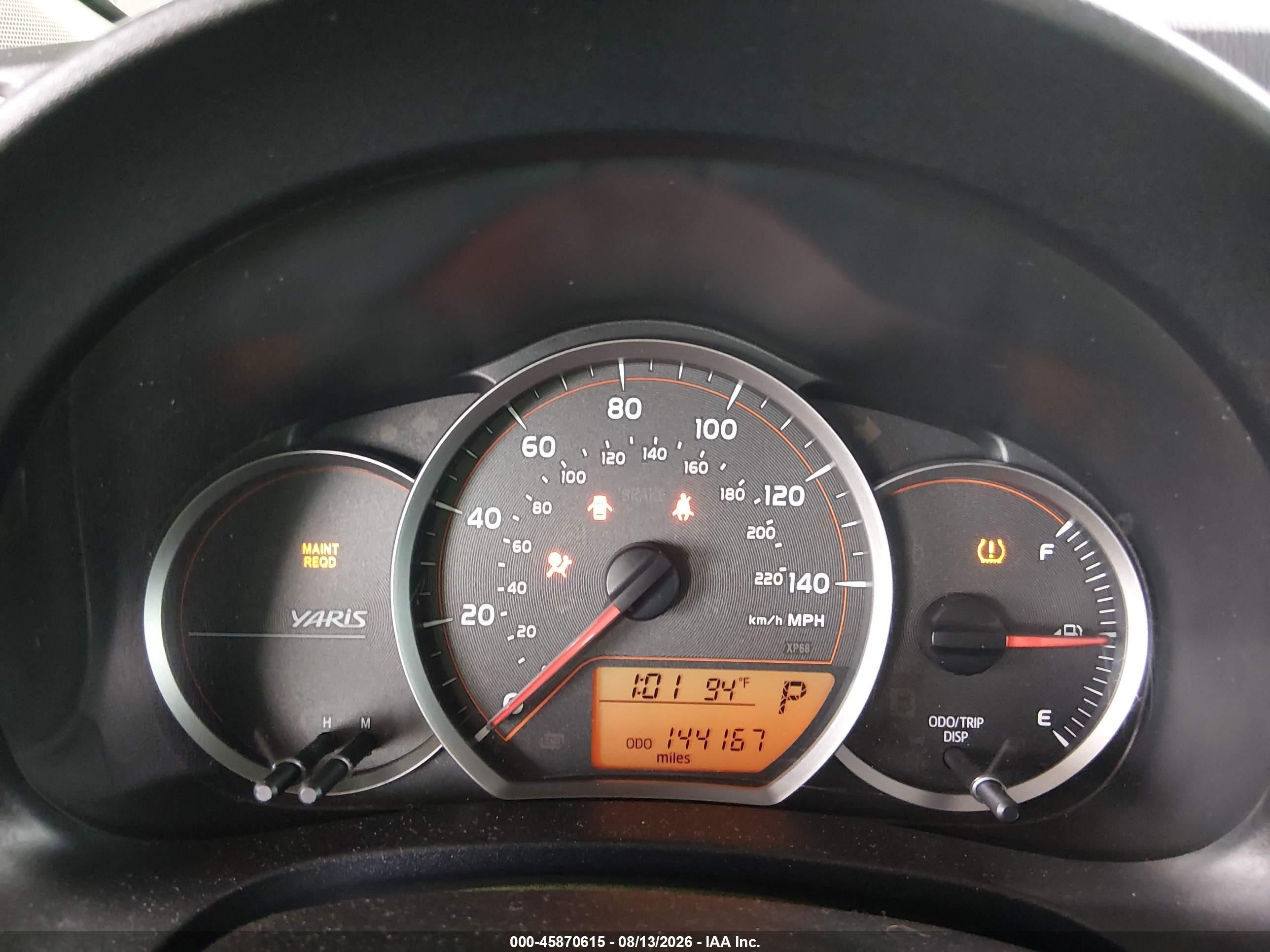 2014 Toyota Yaris L (tmmf Plant) Silver vin: VNKKTUD36EA005840
