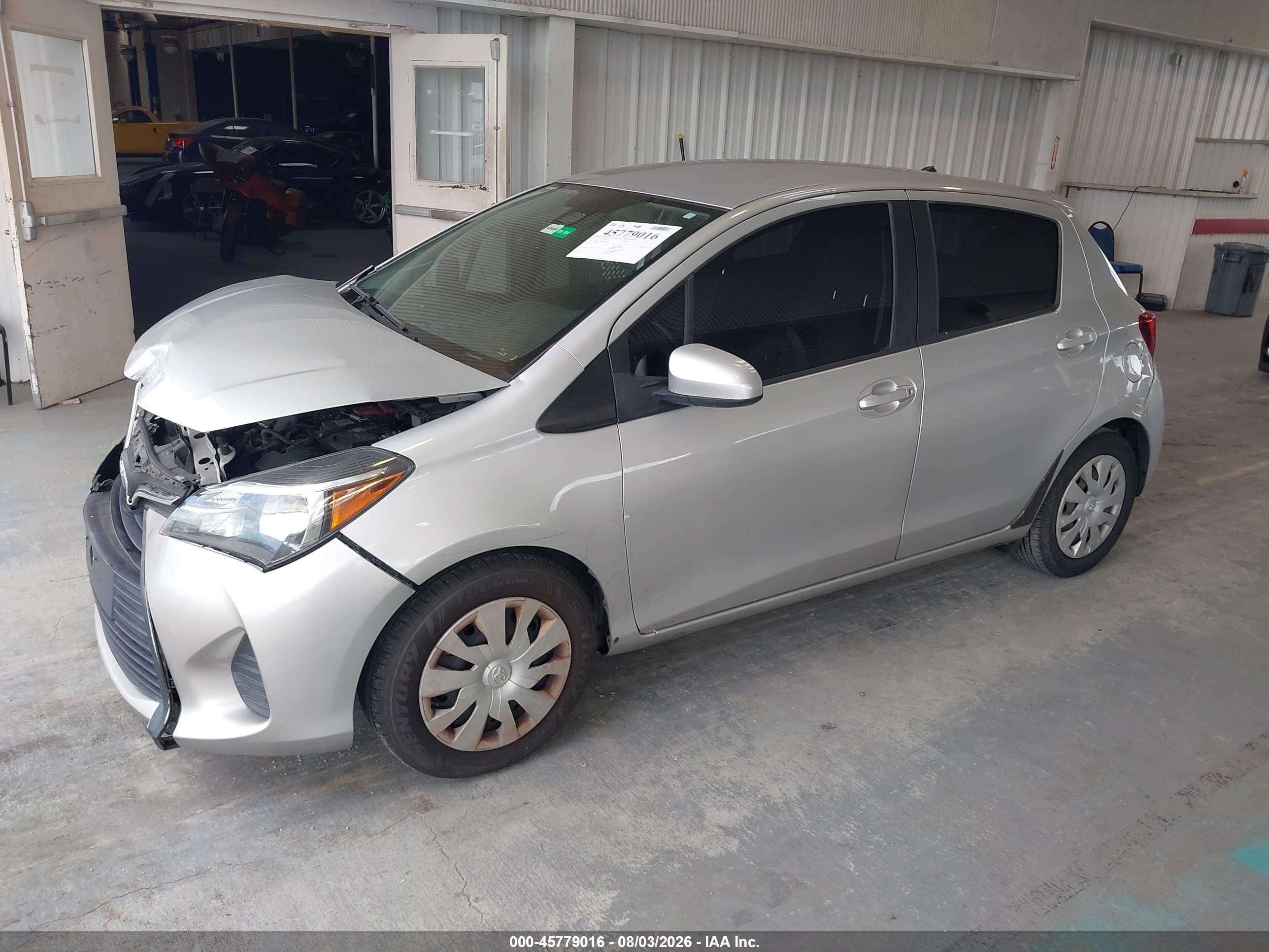 2017 Toyota Yaris L Silver vin: VNKKTUD36HA082325