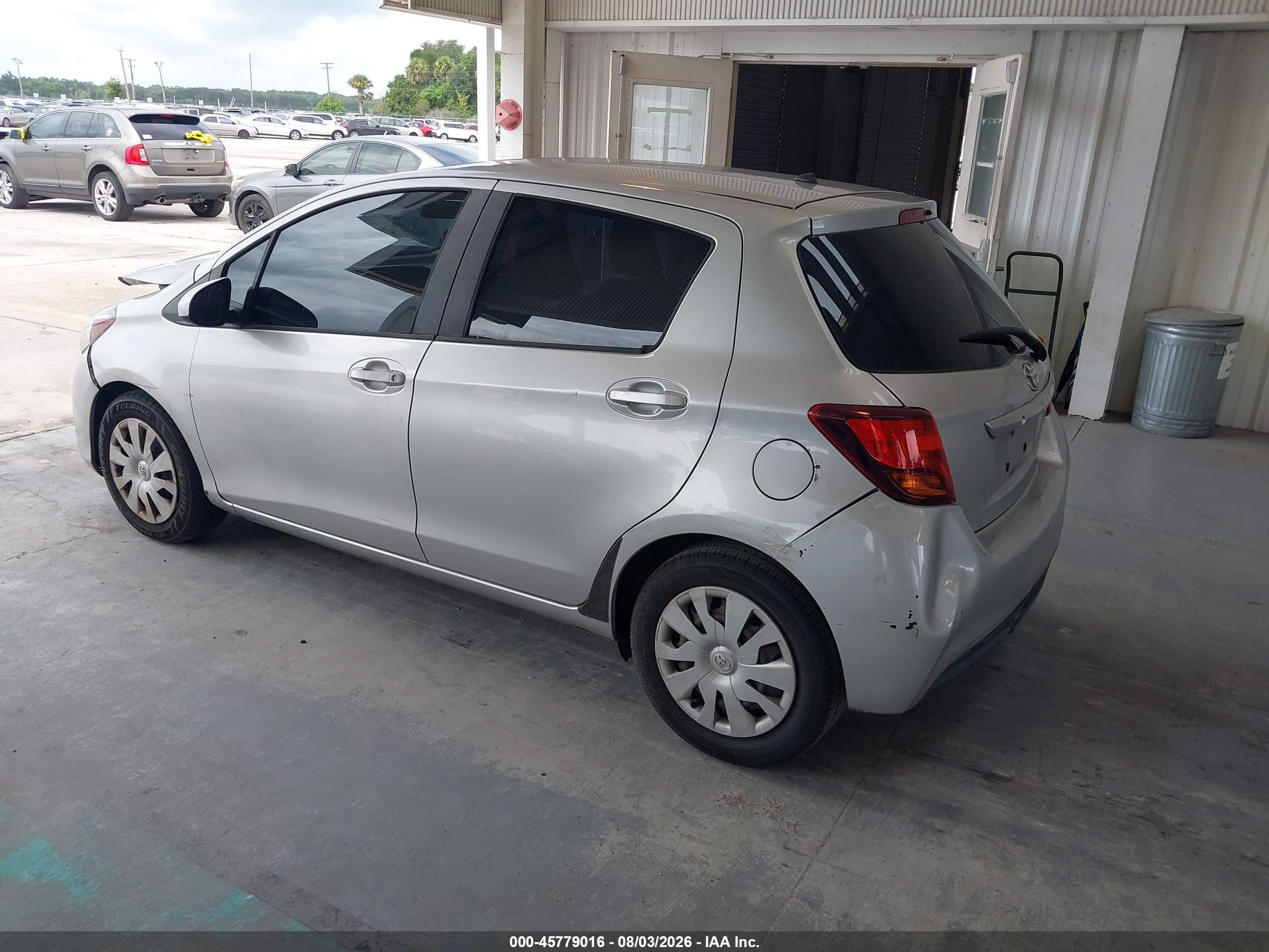 2017 Toyota Yaris L Silver vin: VNKKTUD36HA082325