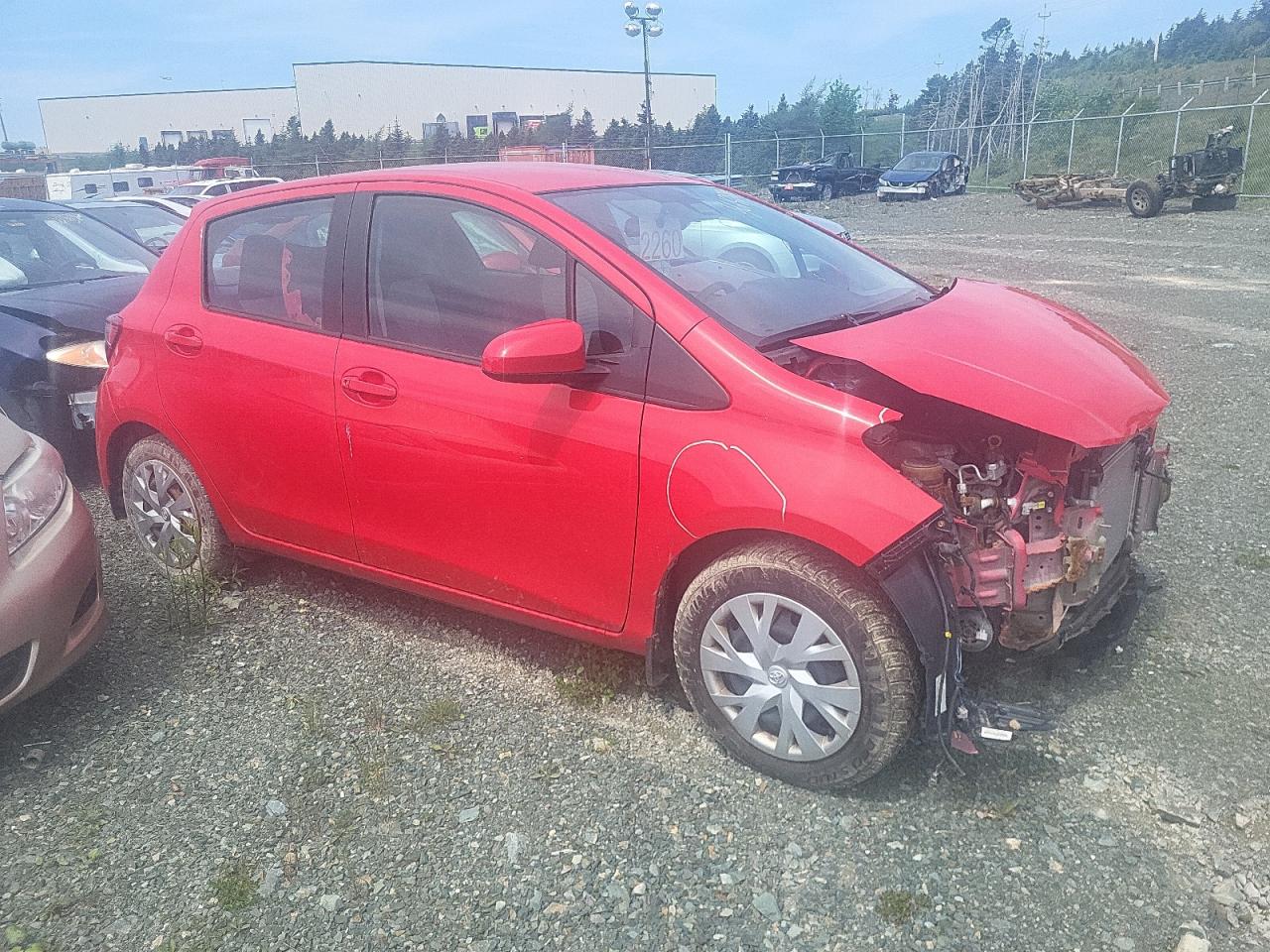 2018 Toyota Yaris L Red vin: VNKKTUD36JA089037