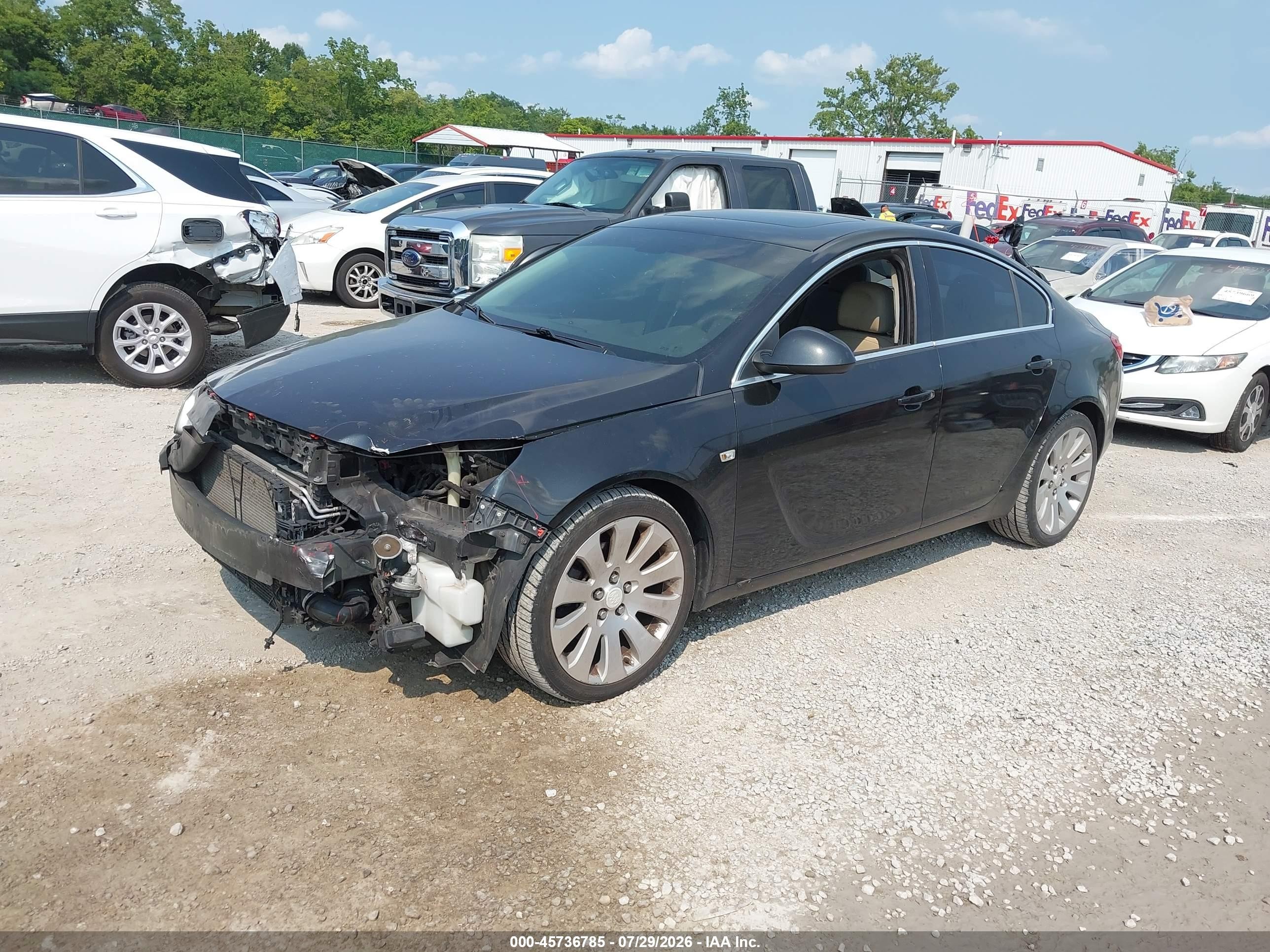 2011 Buick Regal Cxl Turbo Russelsheim Black vin: W04G05GV6B1138436