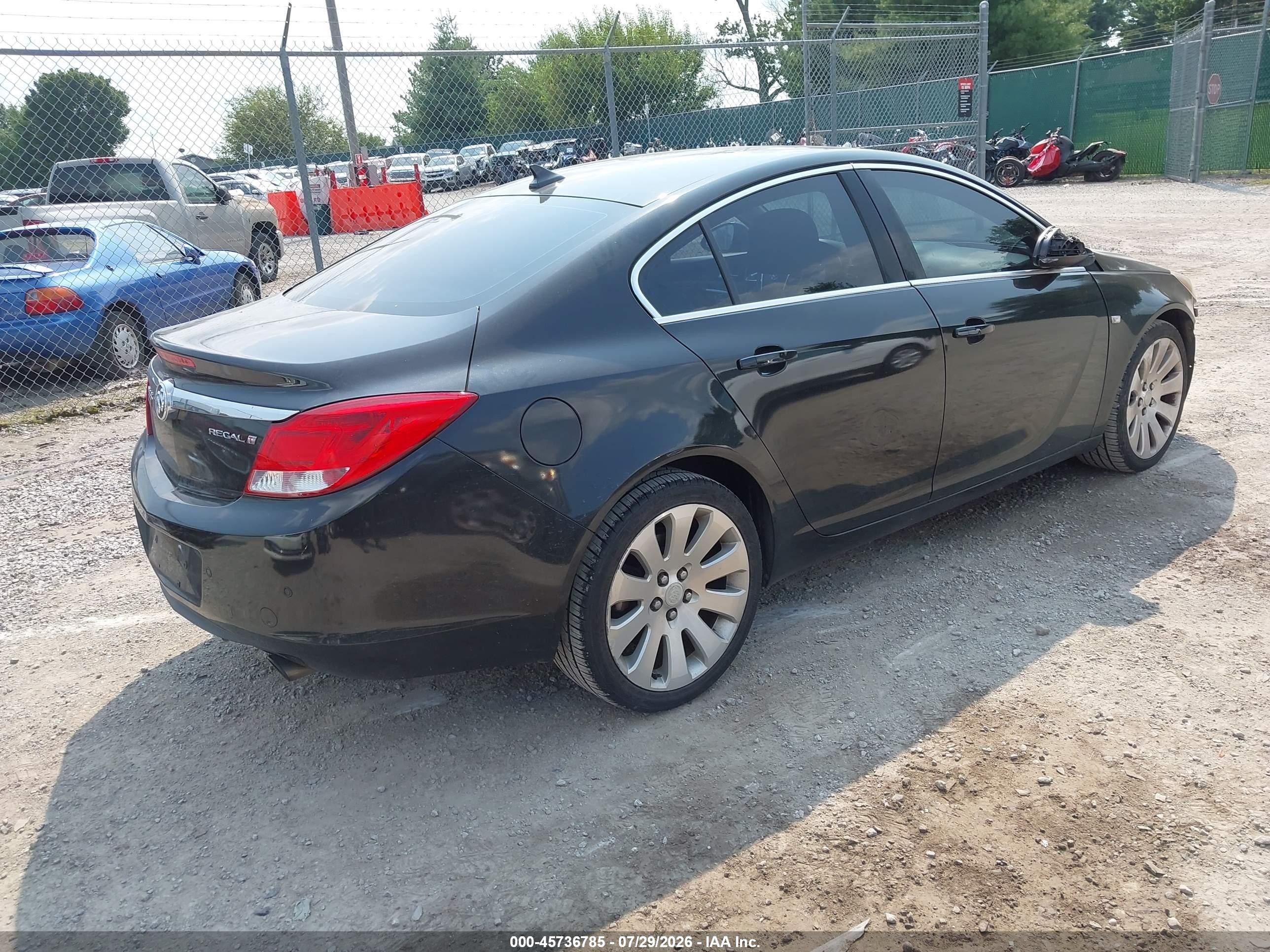 2011 Buick Regal Cxl Turbo Russelsheim Black vin: W04G05GV6B1138436