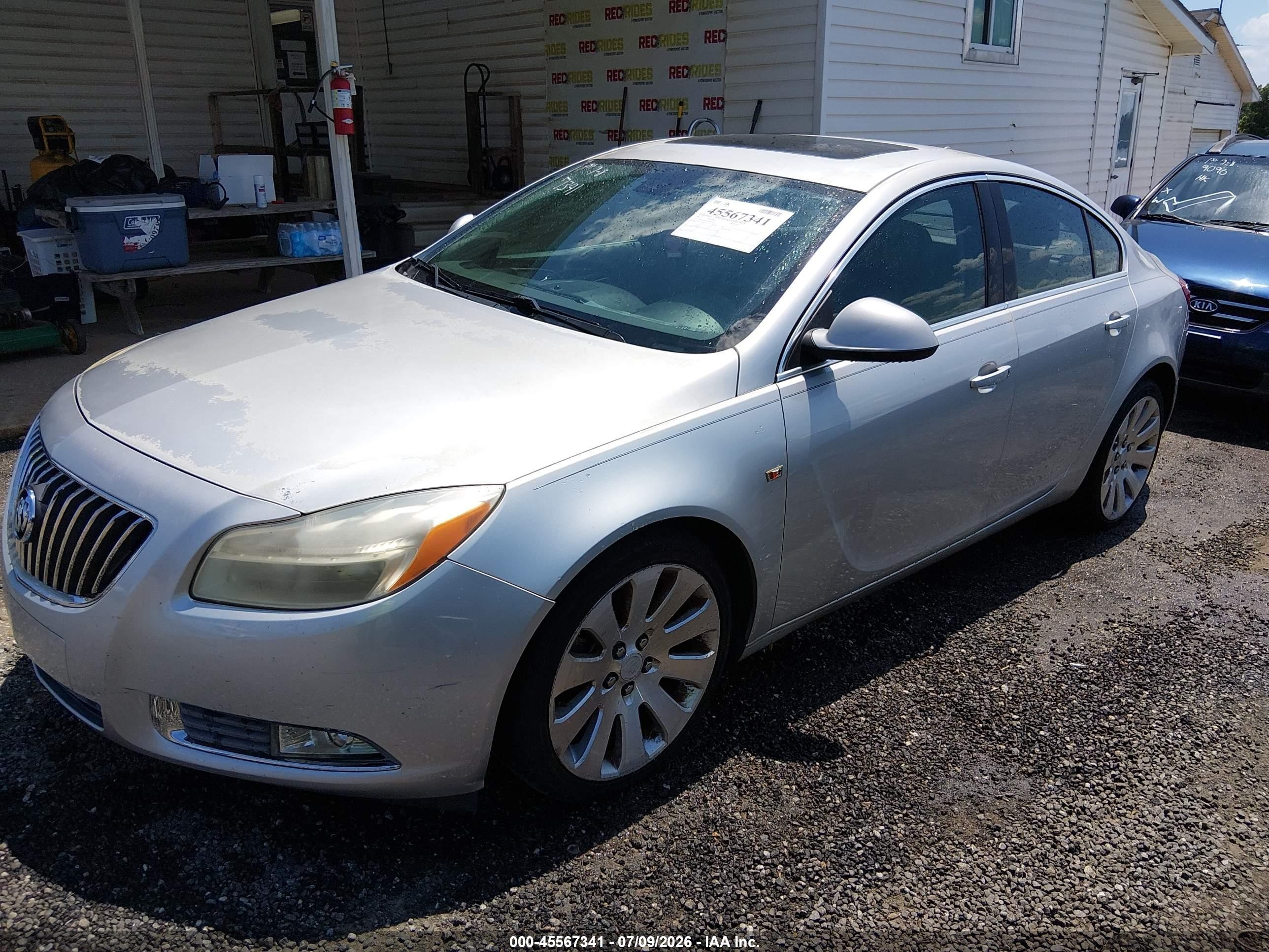 2011 Buick Regal Cxl Turbo Russelsheim Silver vin: W04G15GV6B1076372