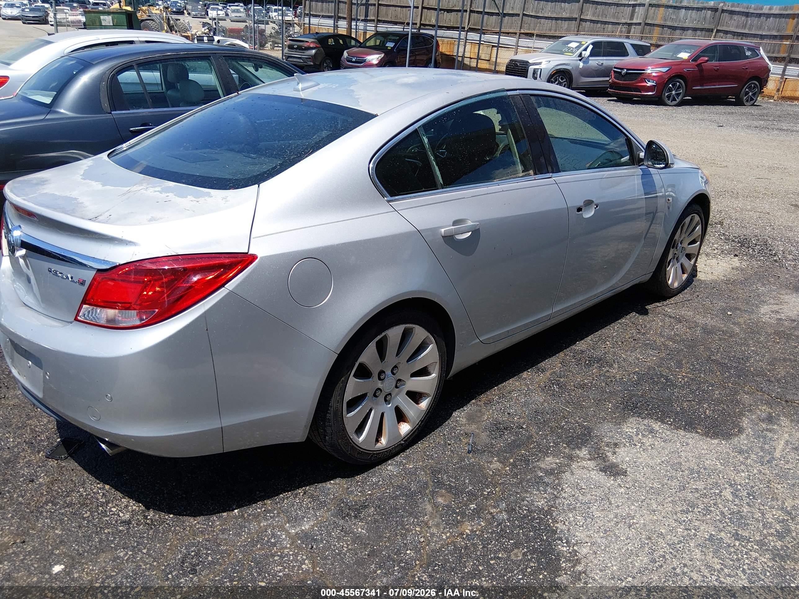 2011 Buick Regal Cxl Turbo Russelsheim Silver vin: W04G15GV6B1076372