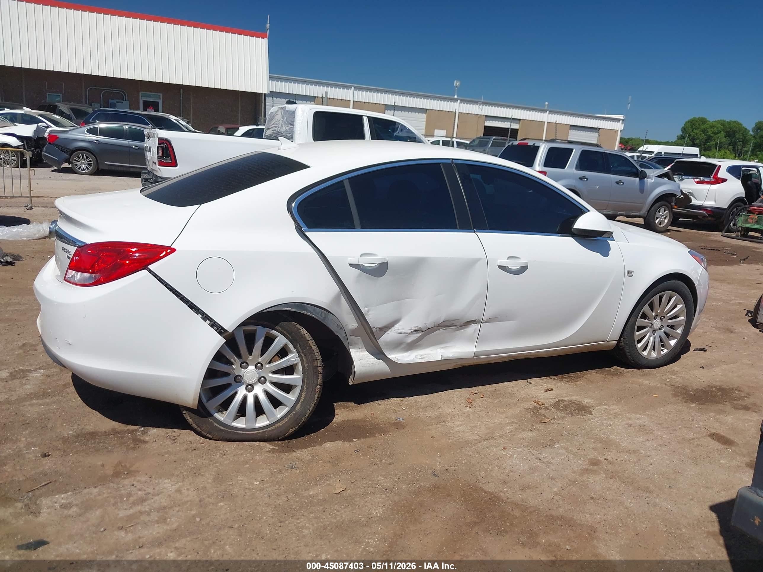 2011 Buick Regal Cxl Russelsheim White vin: W04GN5EC1B1072526
