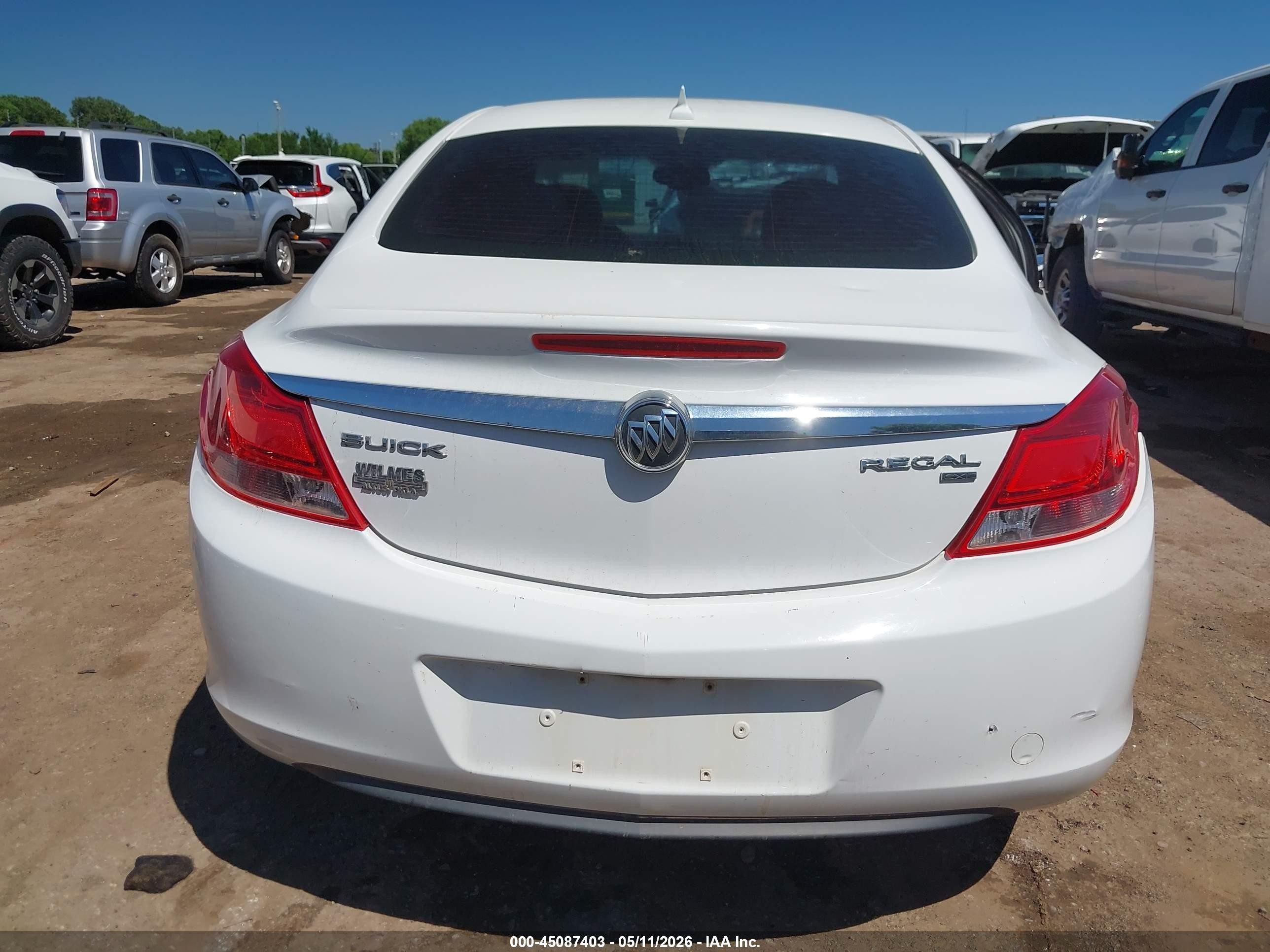 2011 Buick Regal Cxl Russelsheim White vin: W04GN5EC1B1072526