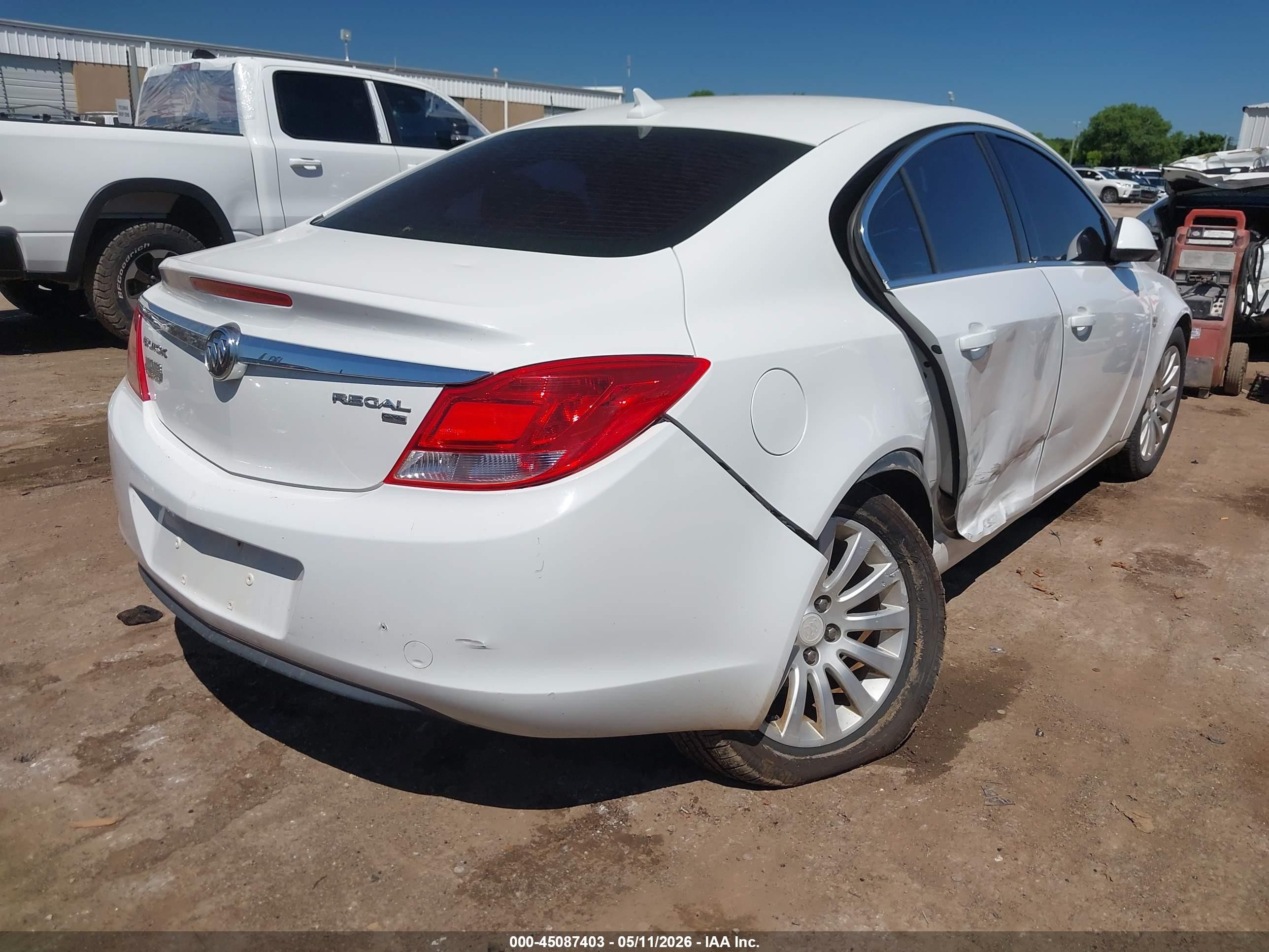 2011 Buick Regal Cxl Russelsheim White vin: W04GN5EC1B1072526