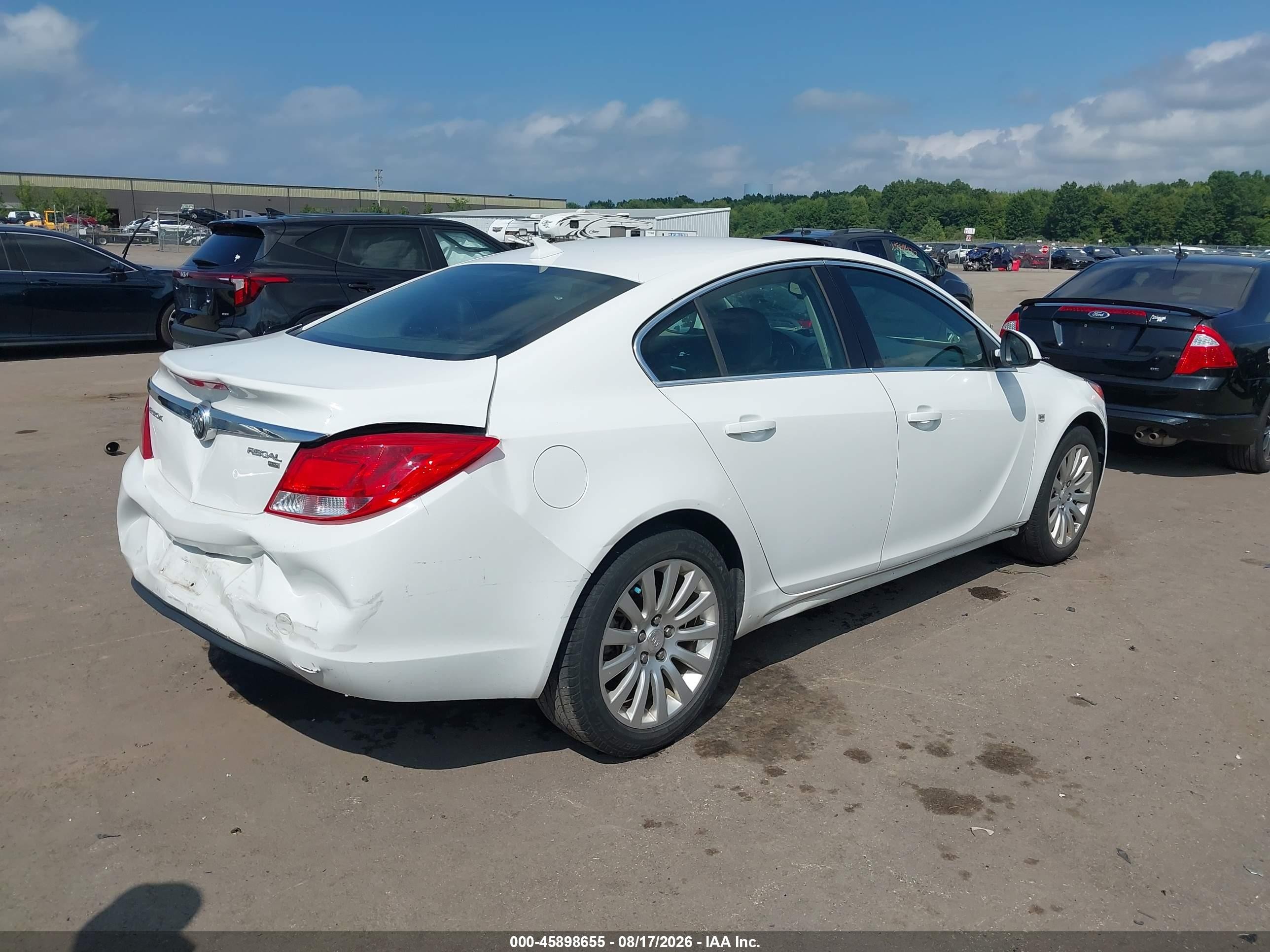 2011 Buick Regal Cxl Russelsheim White vin: W04GN5EC1B1091898