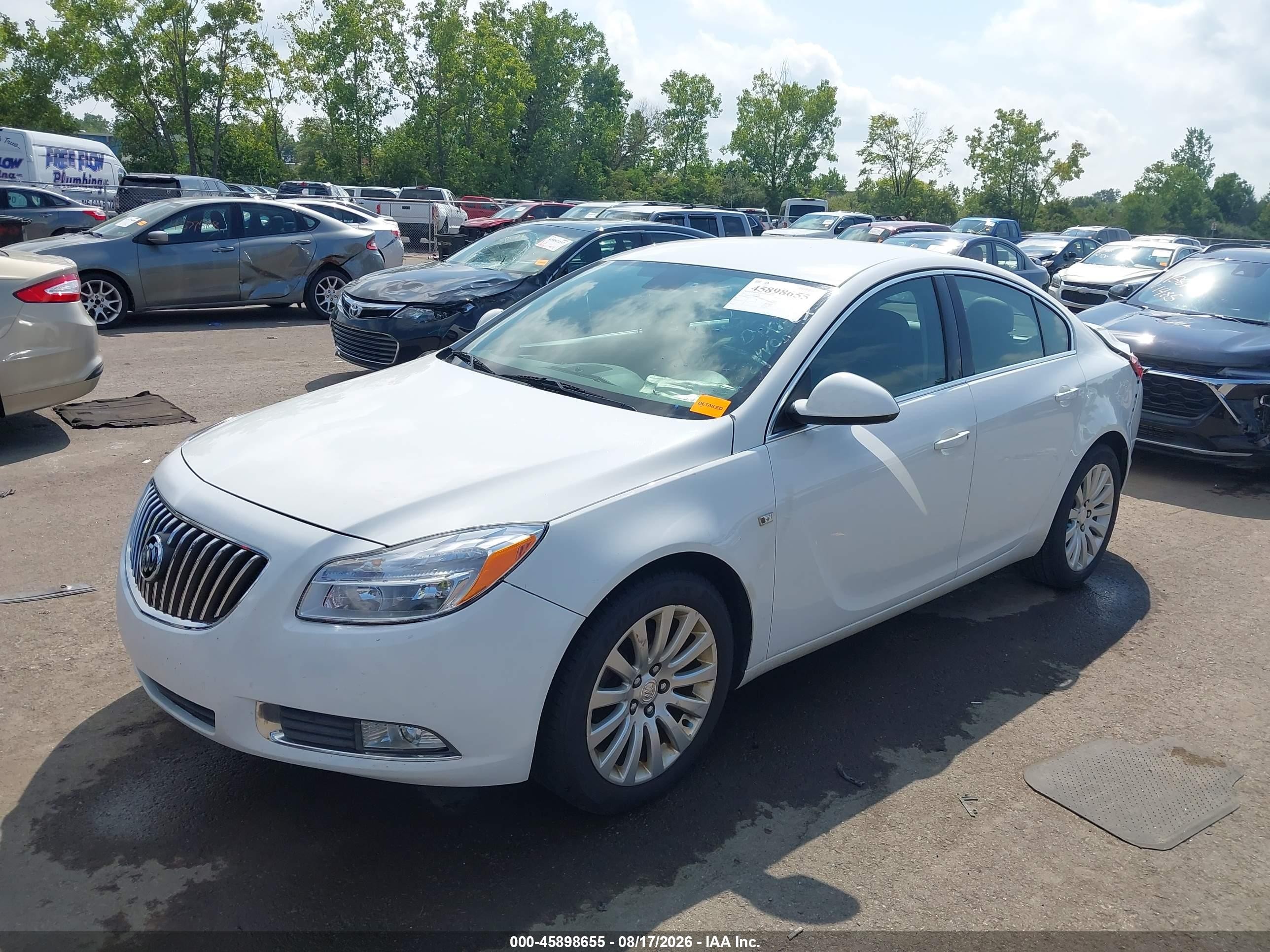 2011 Buick Regal Cxl Russelsheim White vin: W04GN5EC1B1091898