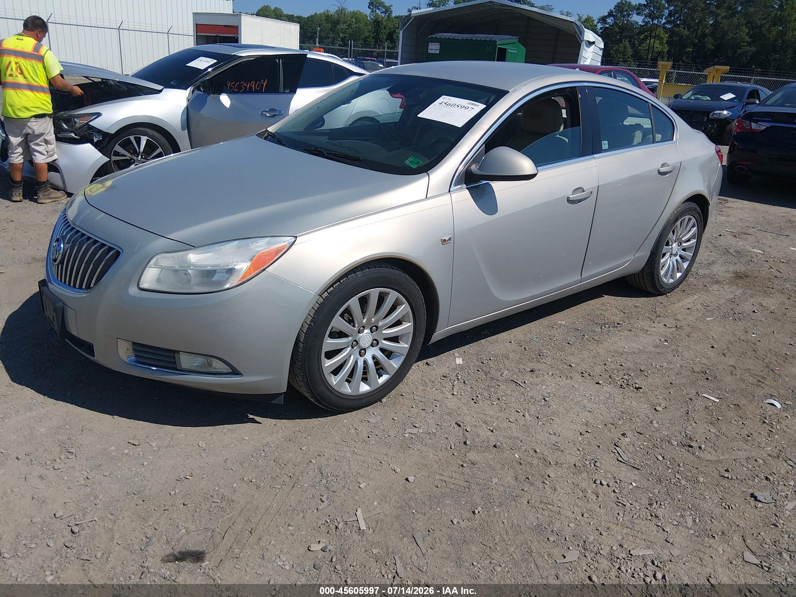 2011 Buick Regal Cxl Russelsheim Silver vin: W04GN5EC2B1111995